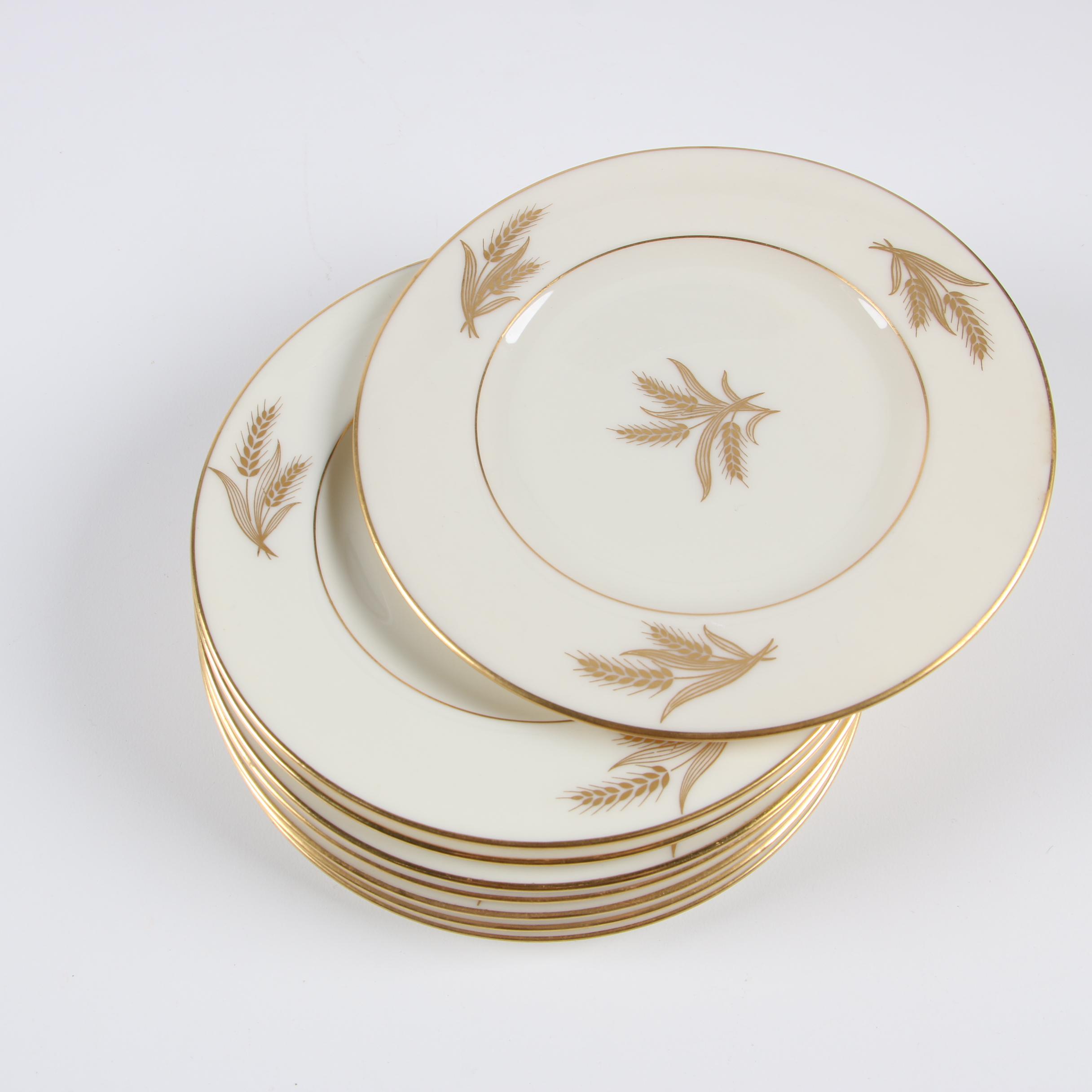 Mid to Late 20th Century Lenox "Harvest" Porcelain Dinnerware Service for Eight
