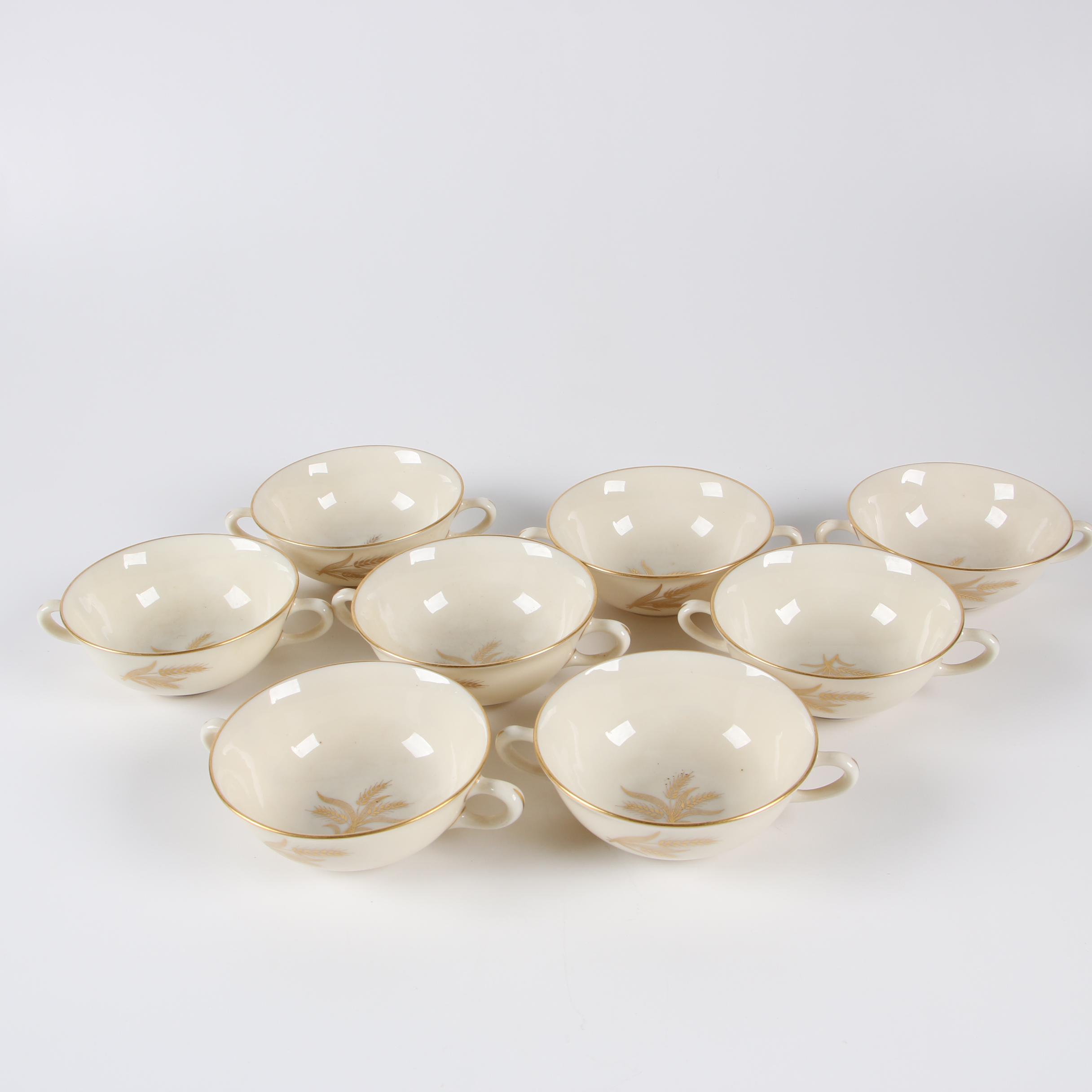 Mid to Late 20th Century Lenox "Harvest" Porcelain Dinnerware Service for Eight