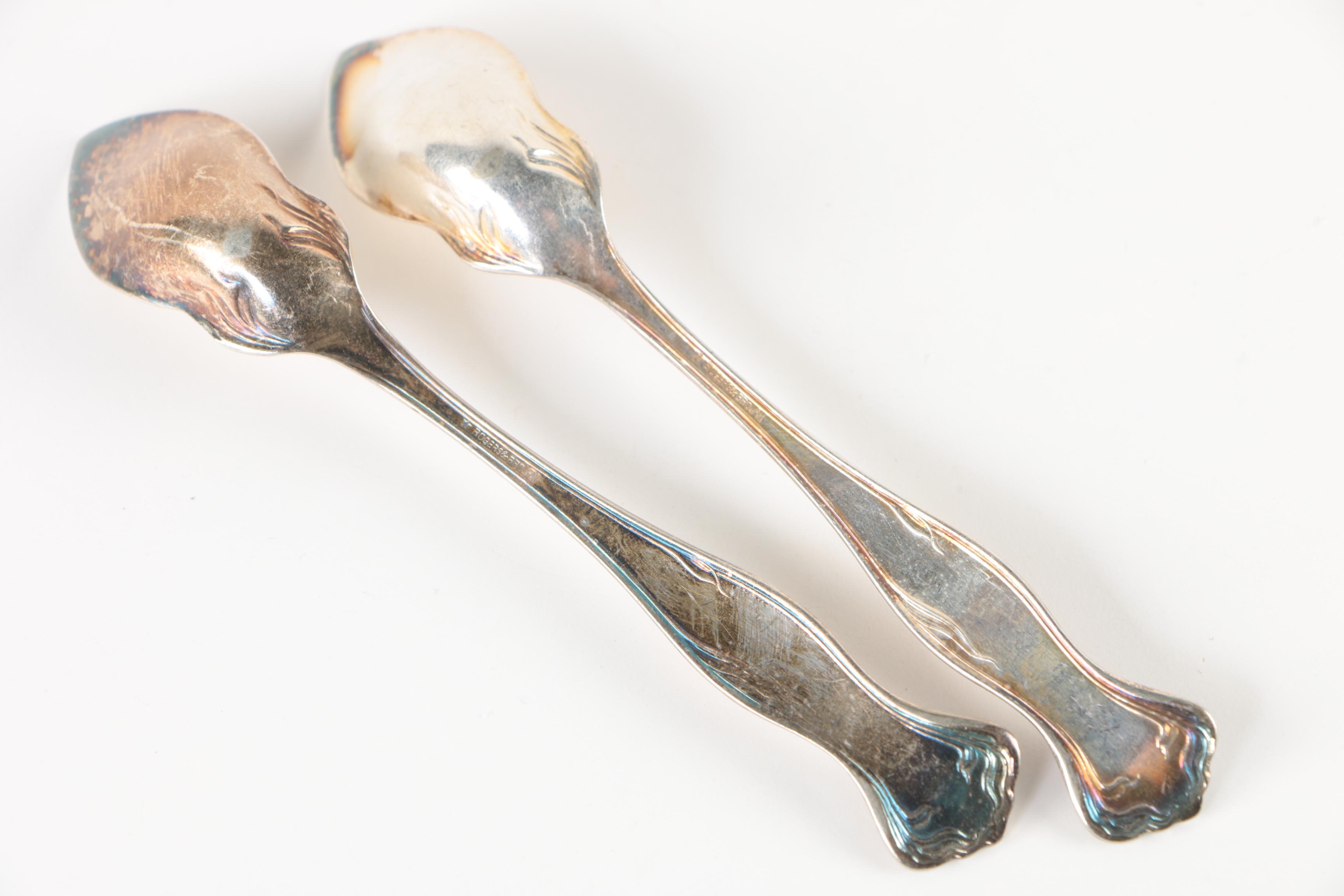 William Eaton English Sterling Teapoons with Charles Lias, Early 19th Century