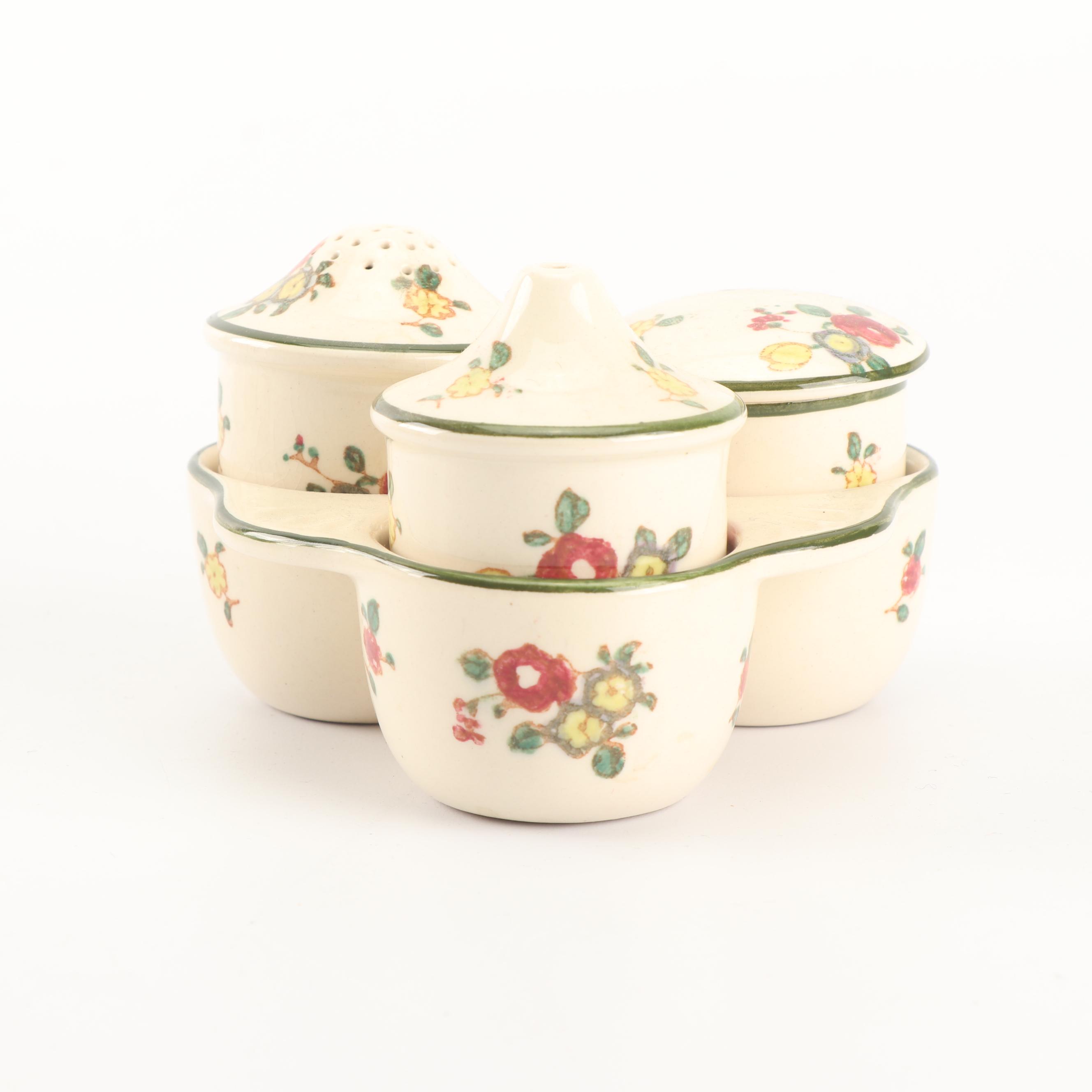 Royal Doulton "Old Leeds Sprays" Earthenware Tea Set, Circa 1912