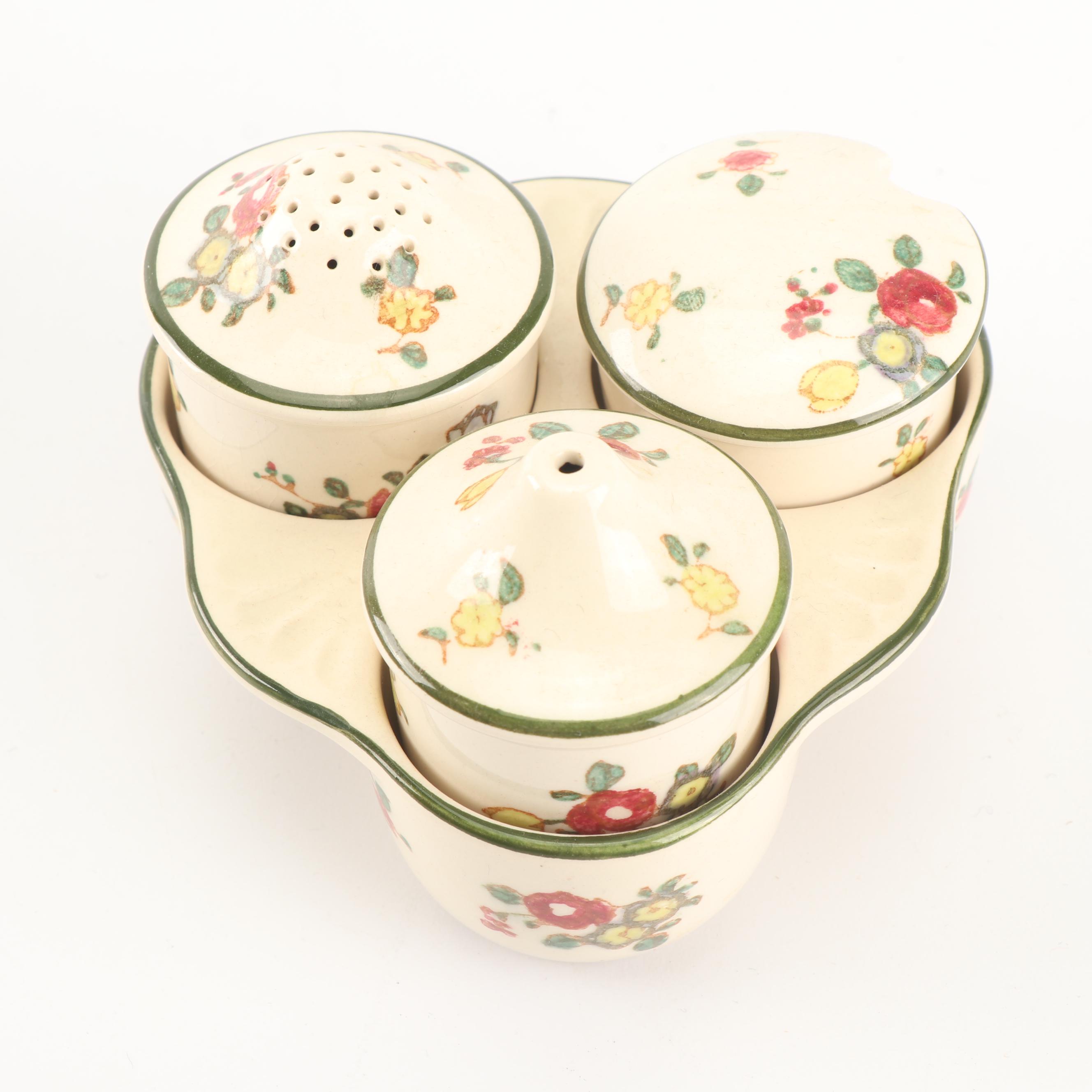 Royal Doulton "Old Leeds Sprays" Earthenware Tea Set, Circa 1912