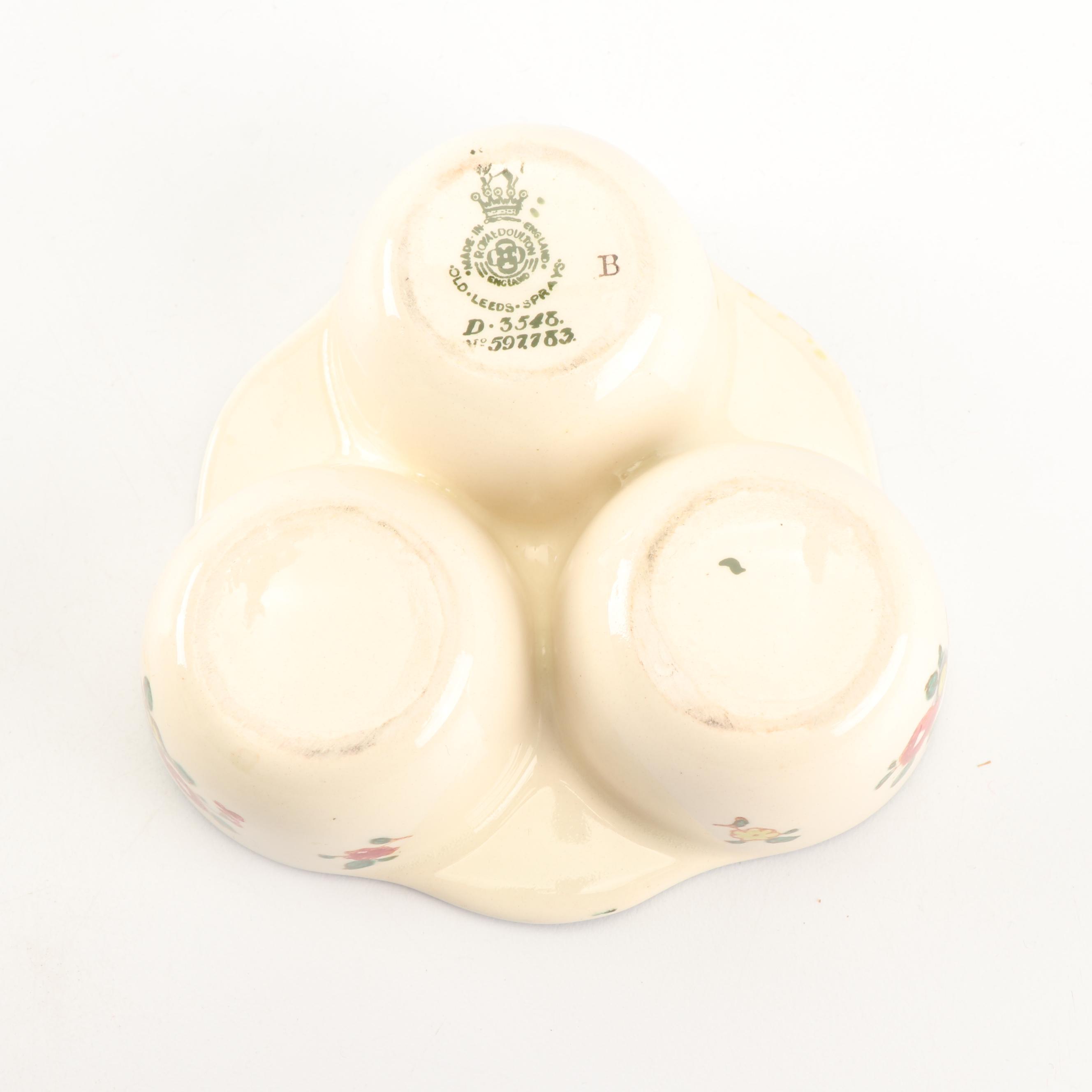 Royal Doulton "Old Leeds Sprays" Earthenware Tea Set, Circa 1912