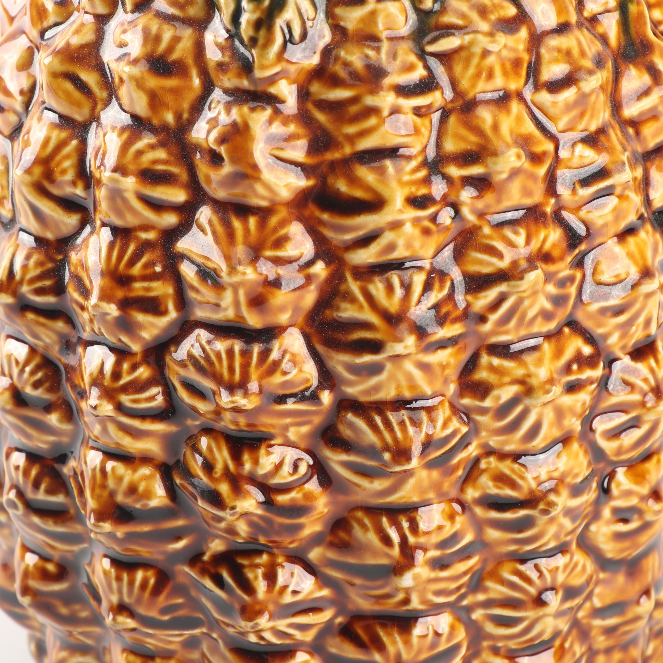 Vintage Majolica Pineapple Pitcher