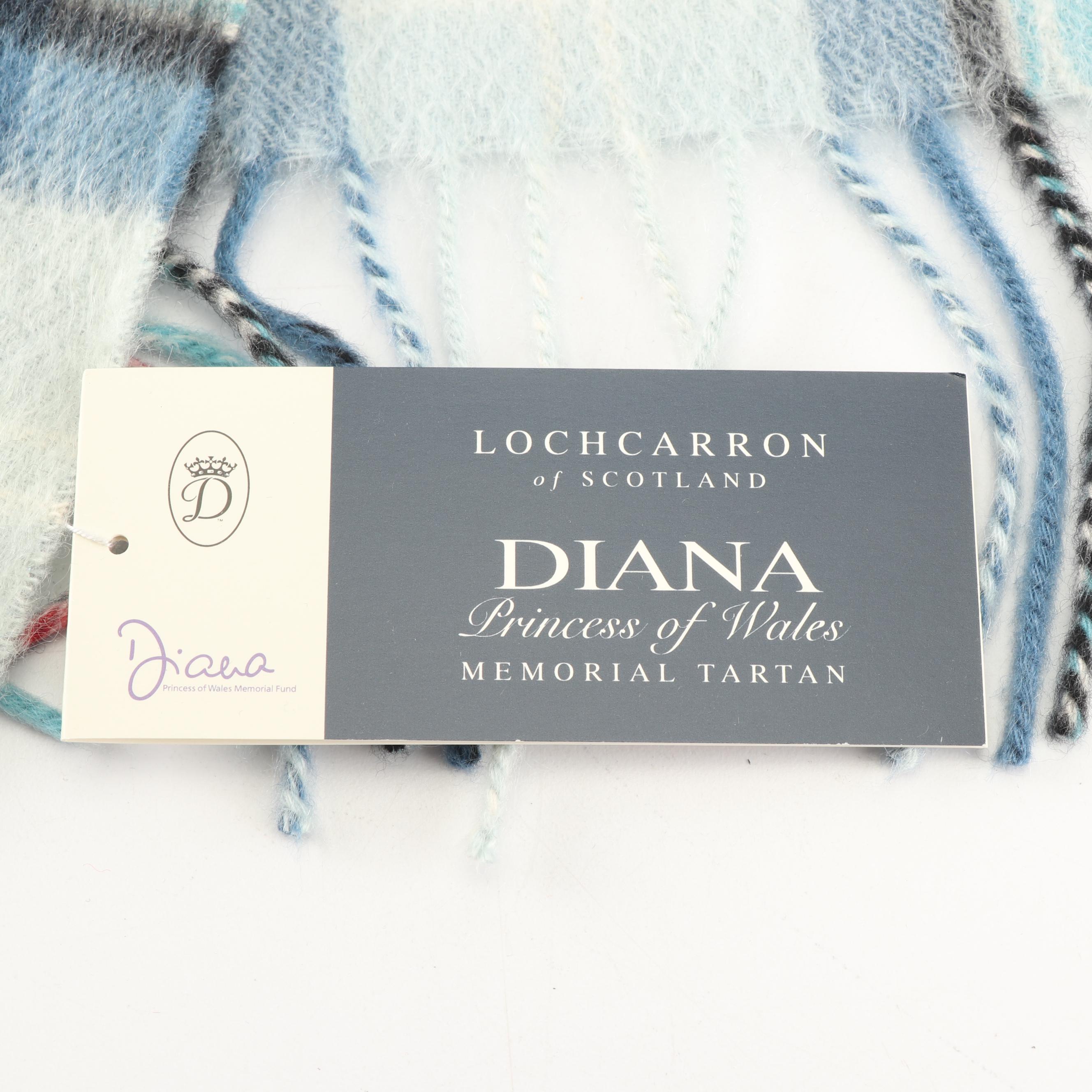Lochcarron of Scotland Diana, Princess of Wales Memorial Tartan Cashmere Scarf