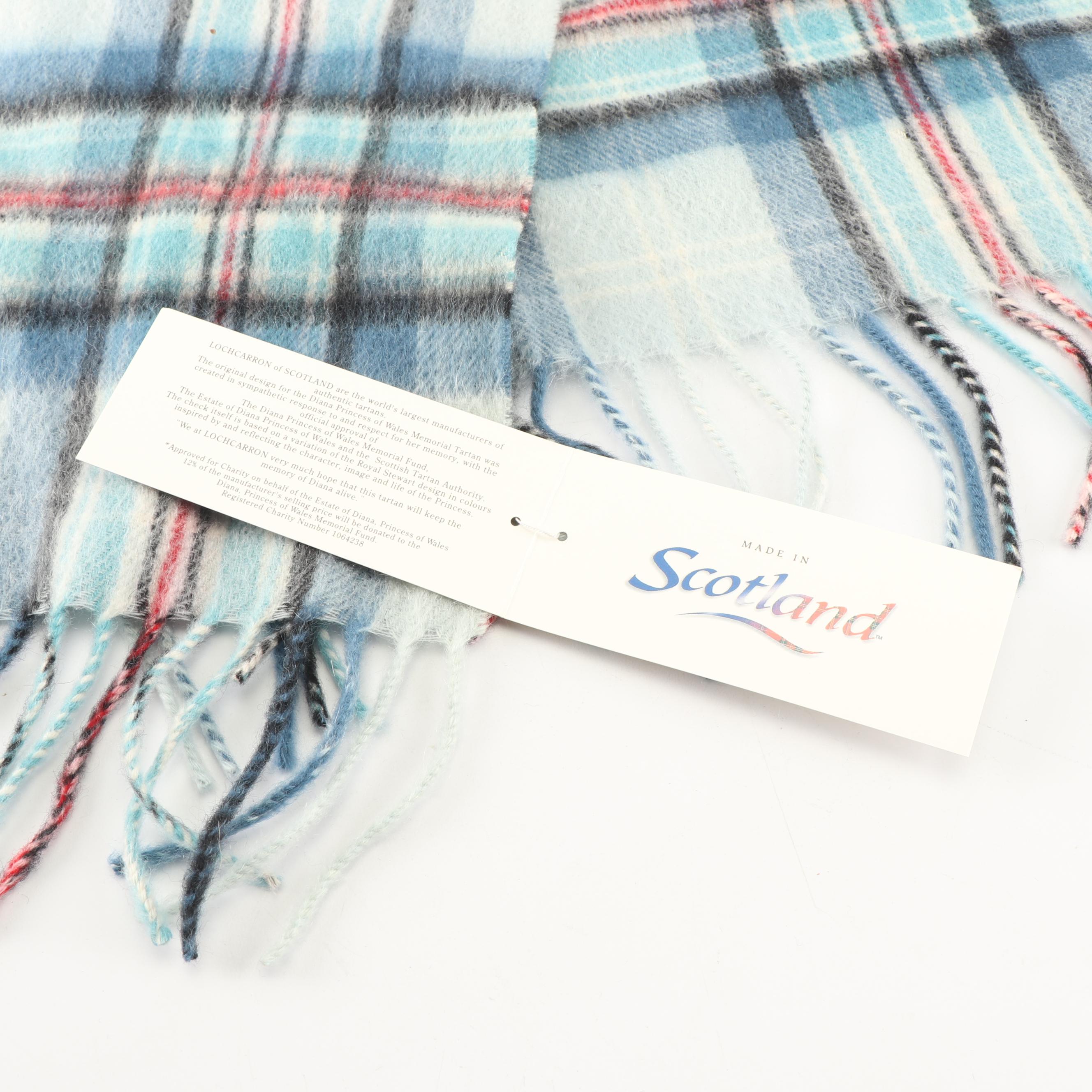 Lochcarron of Scotland Diana, Princess of Wales Memorial Tartan Cashmere Scarf