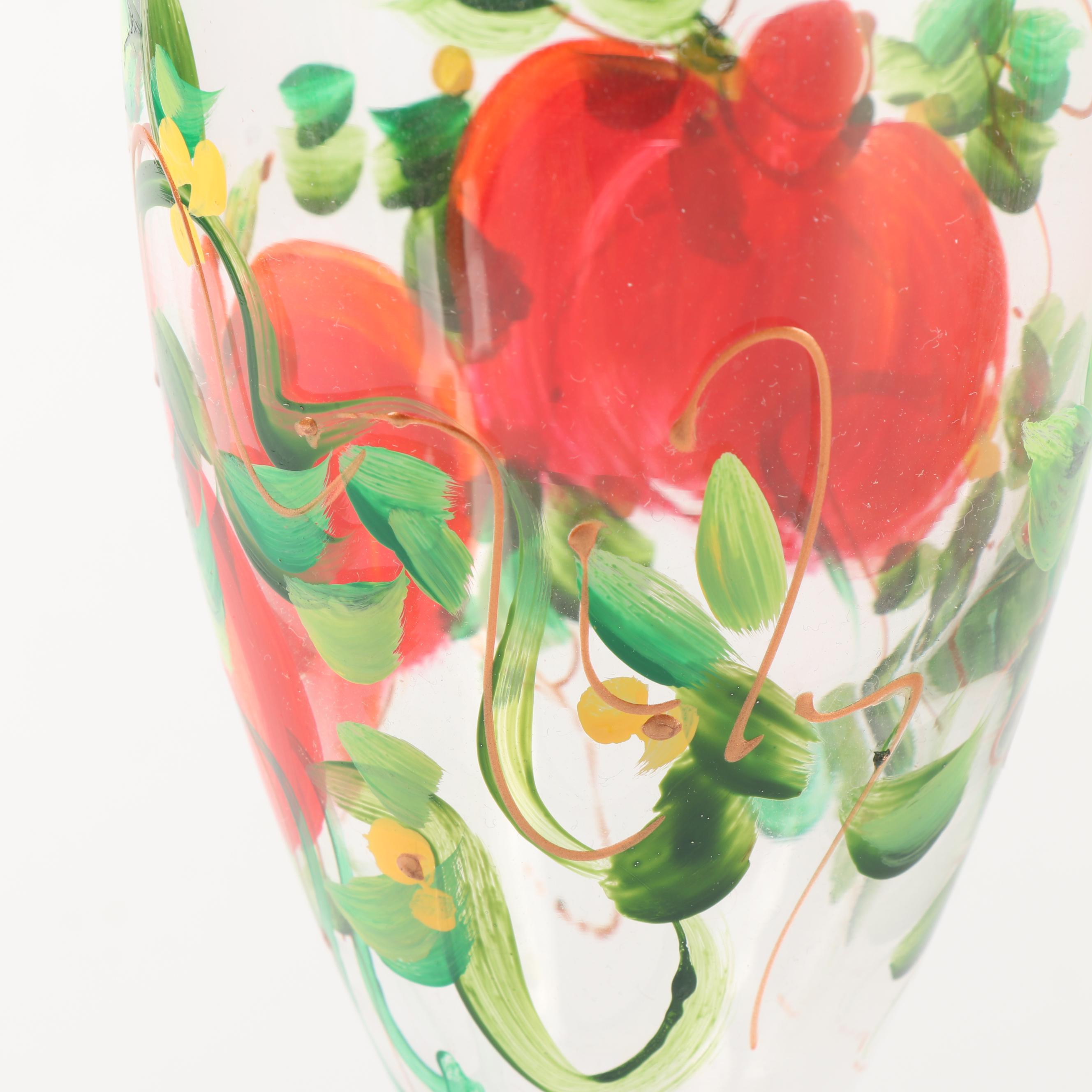 Hand-Painted Iced Tea Glasses