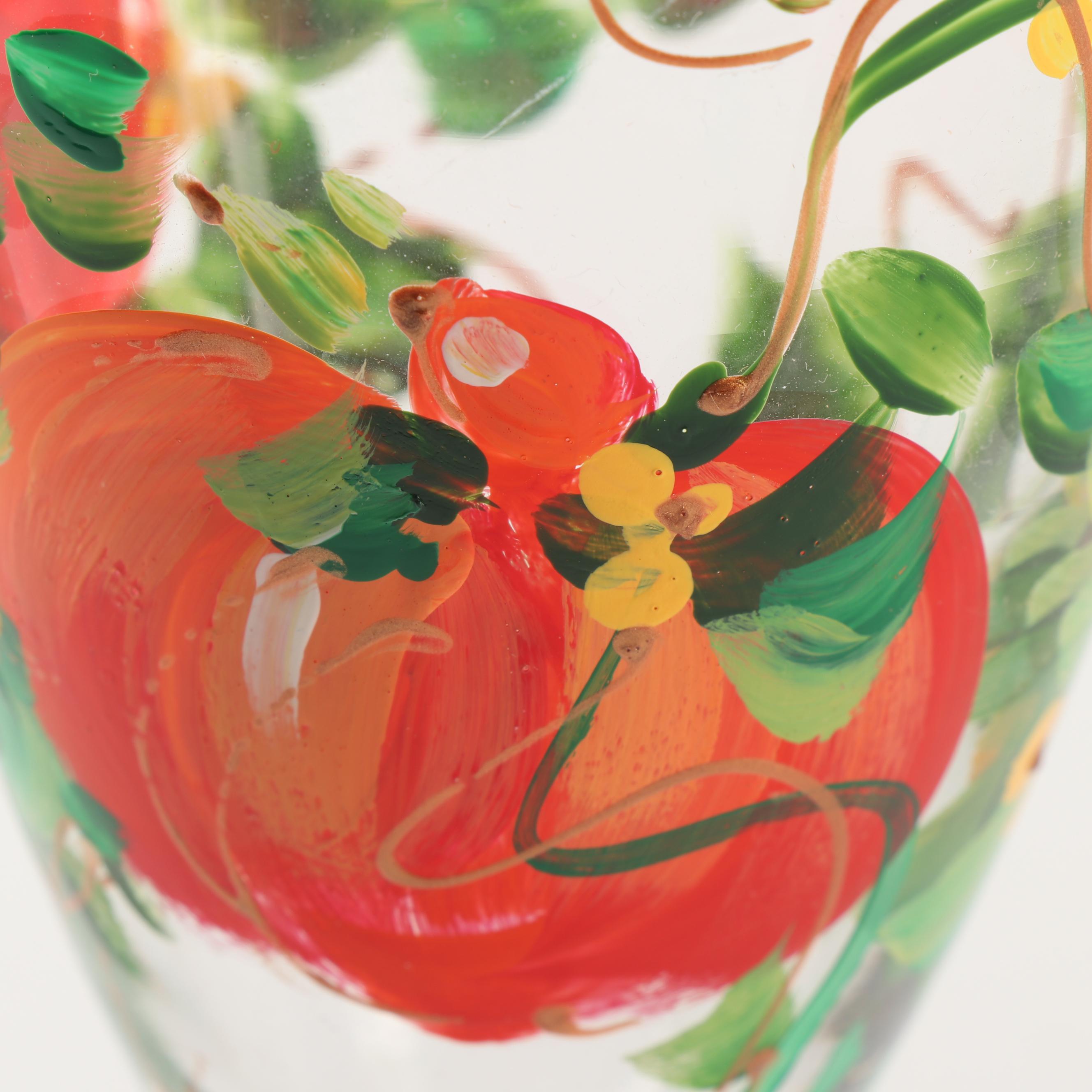 Hand-Painted Iced Tea Glasses