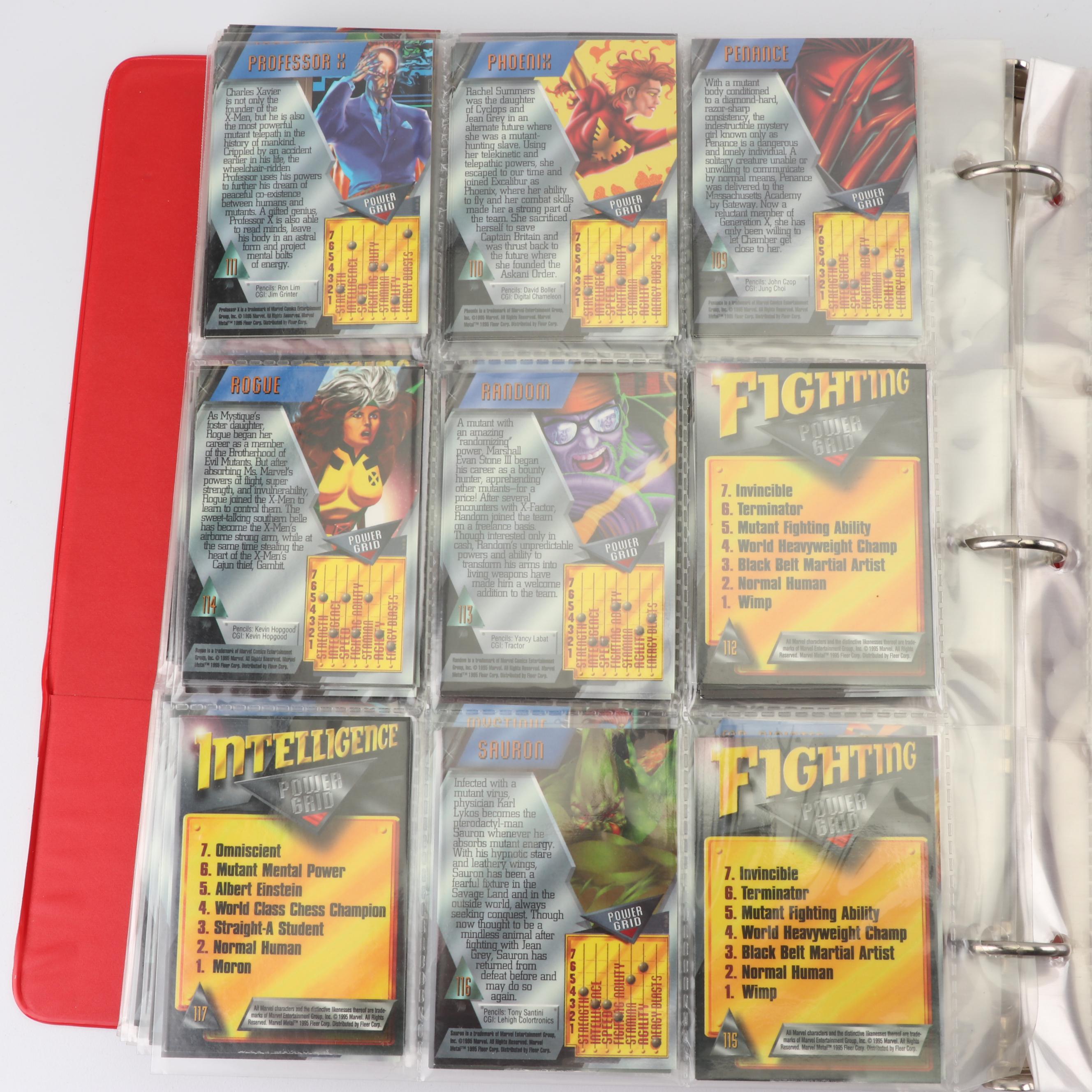 1995 Fleer "Marvel Metal Blaster" Cards