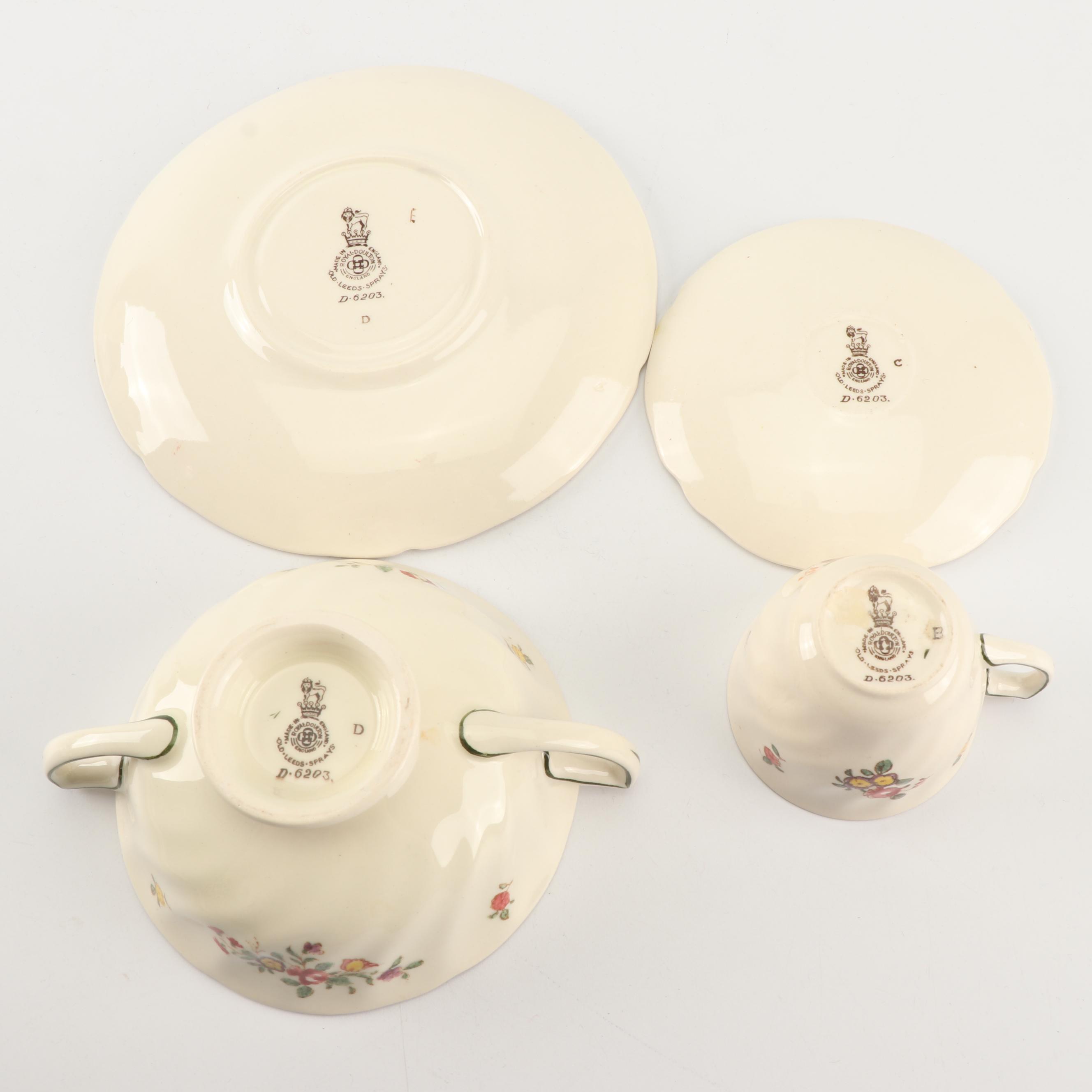 Royal Doulton "Old Leeds Spray" Earthenware Dinnerware