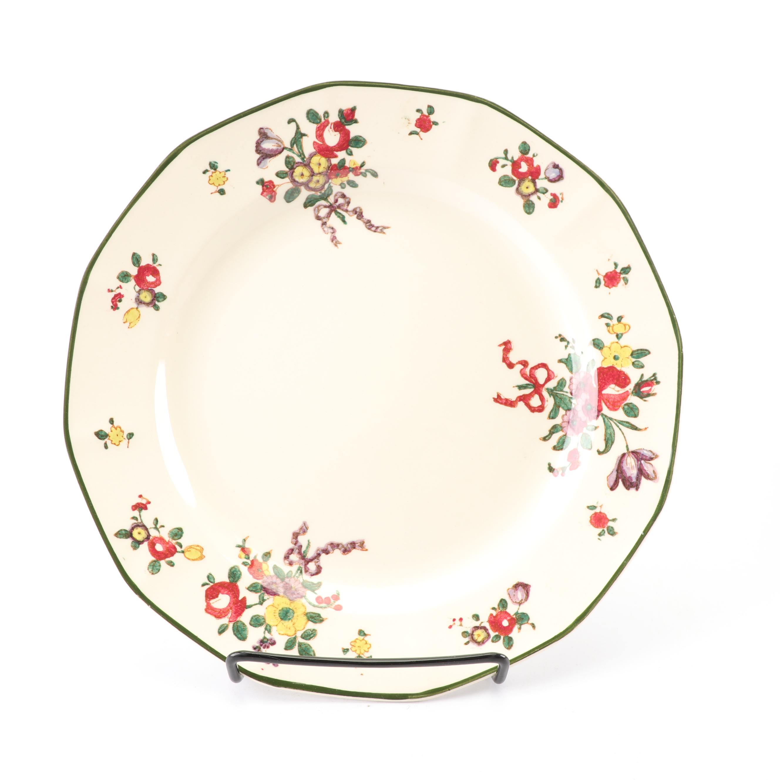 Royal Doulton "Old Leeds Spray" Earthenware Dinnerware, Circa 1912