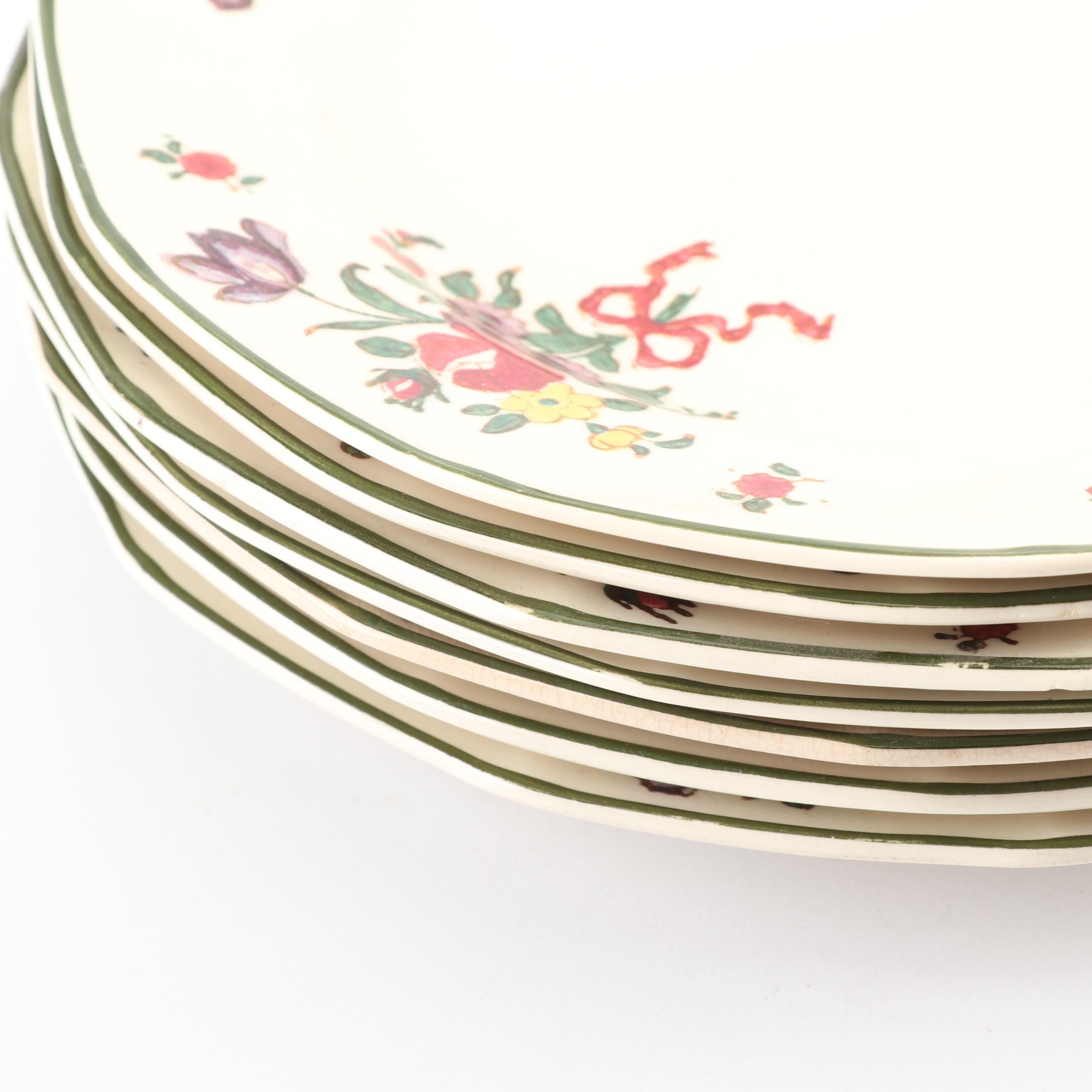 Royal Doulton "Old Leeds Spray" Earthenware Dinnerware, Circa 1912