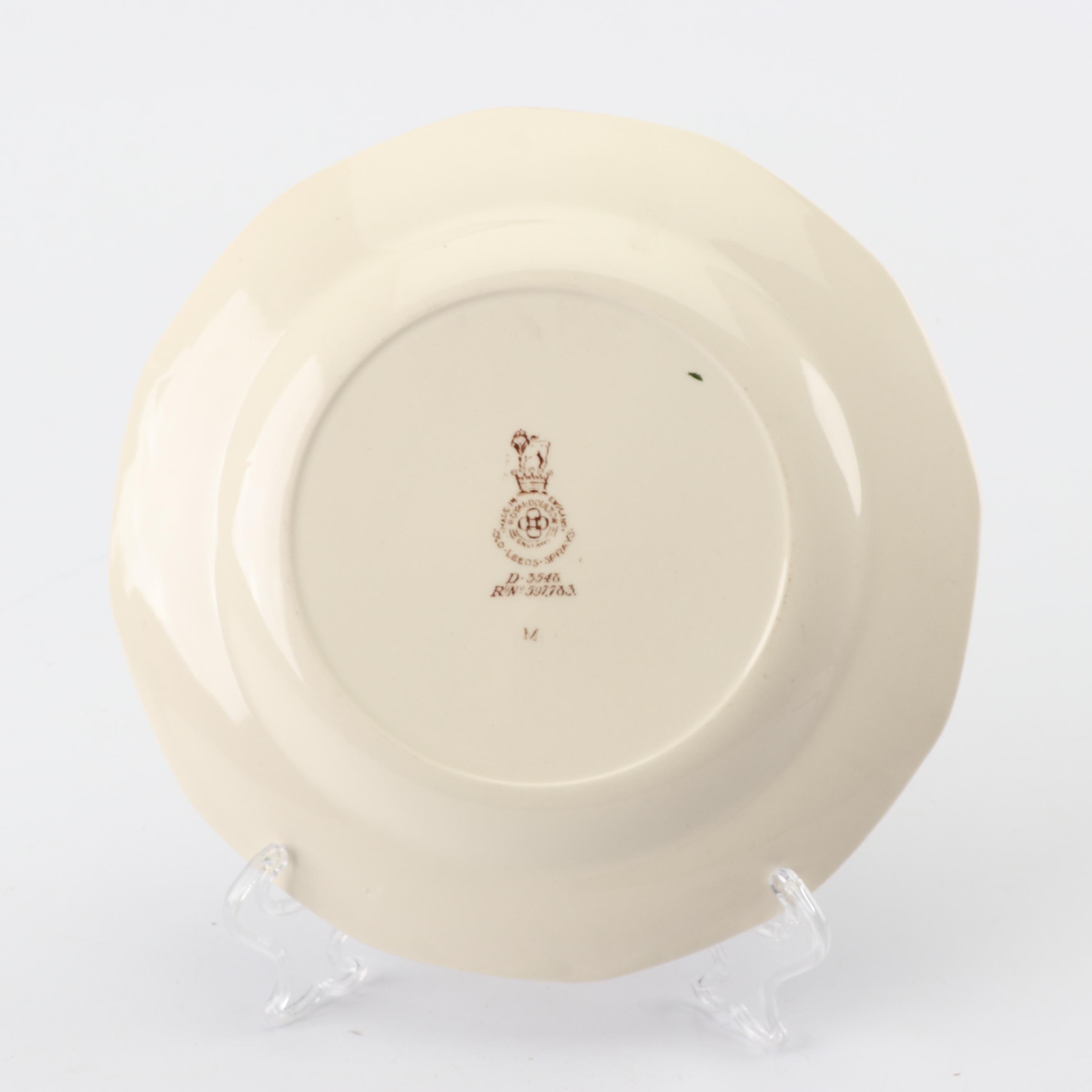 Royal Doulton "Old Leeds Spray" Earthenware Dinnerware, Circa 1912