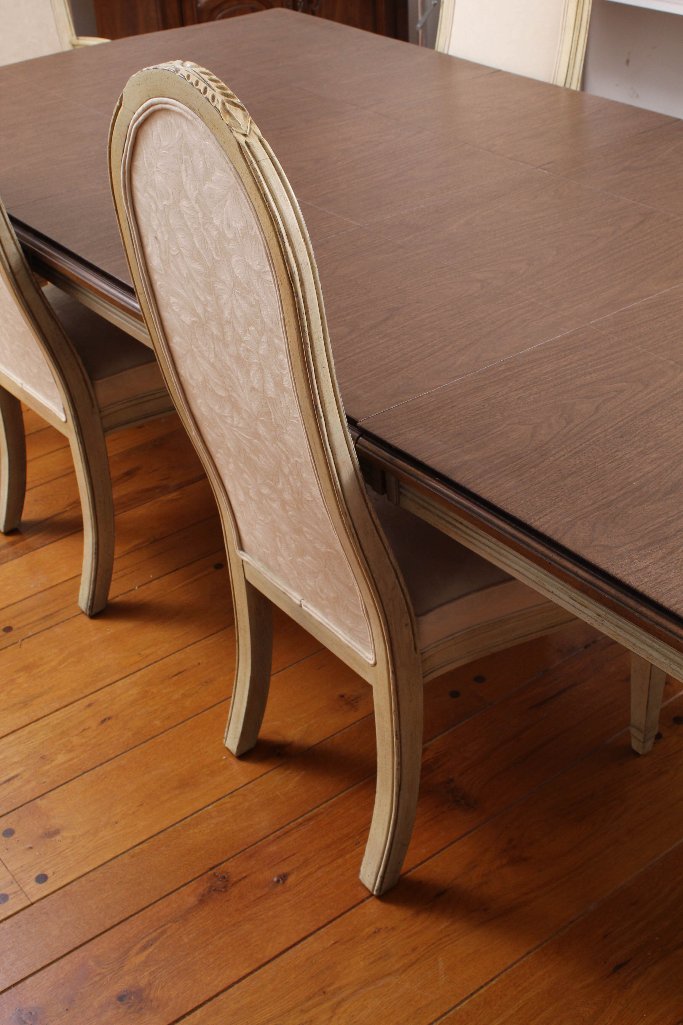 Vintage Davis Cabinet Co. French Provincial Style Dining Set