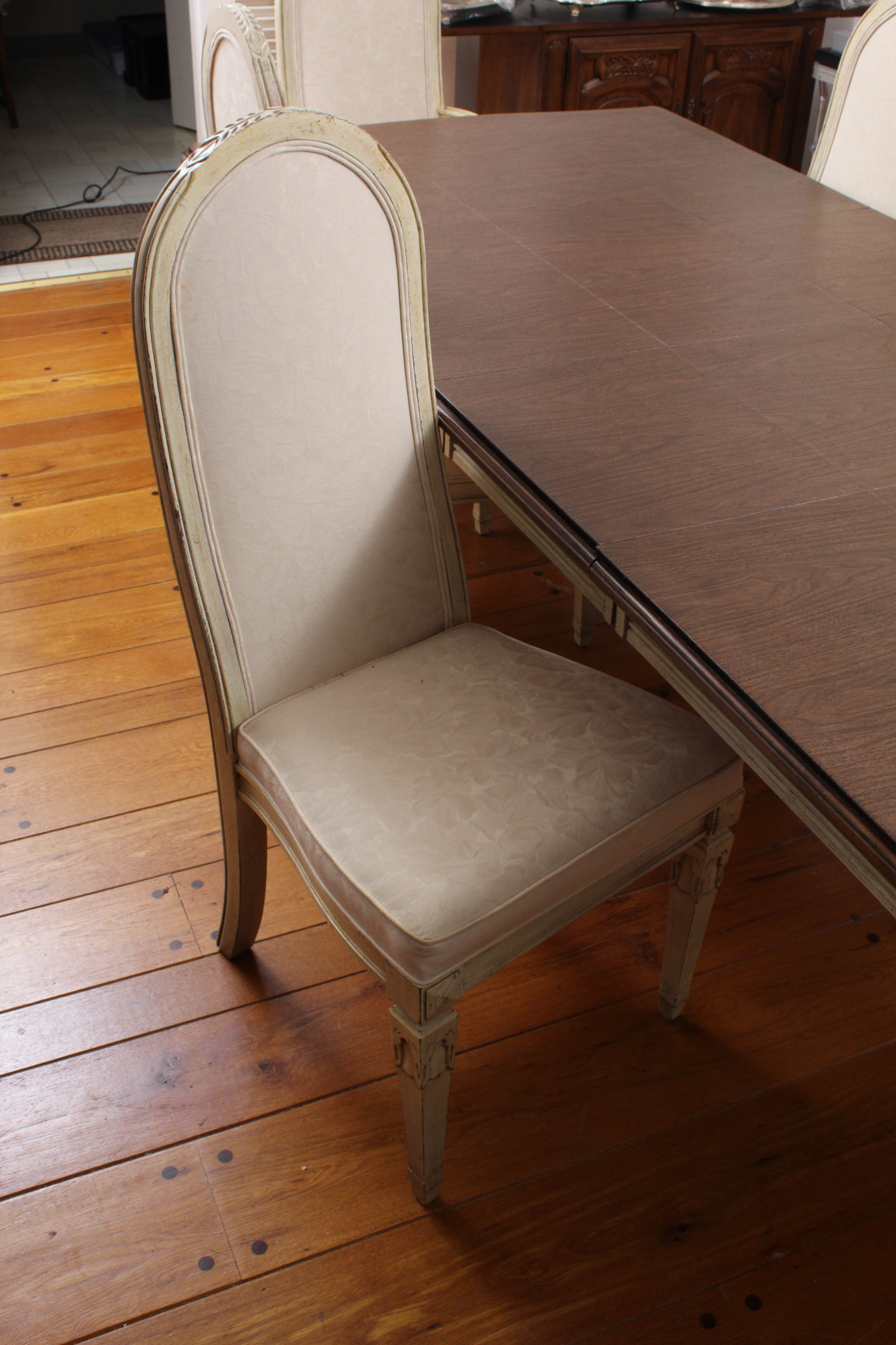 Vintage Davis Cabinet Co. French Provincial Style Dining Set
