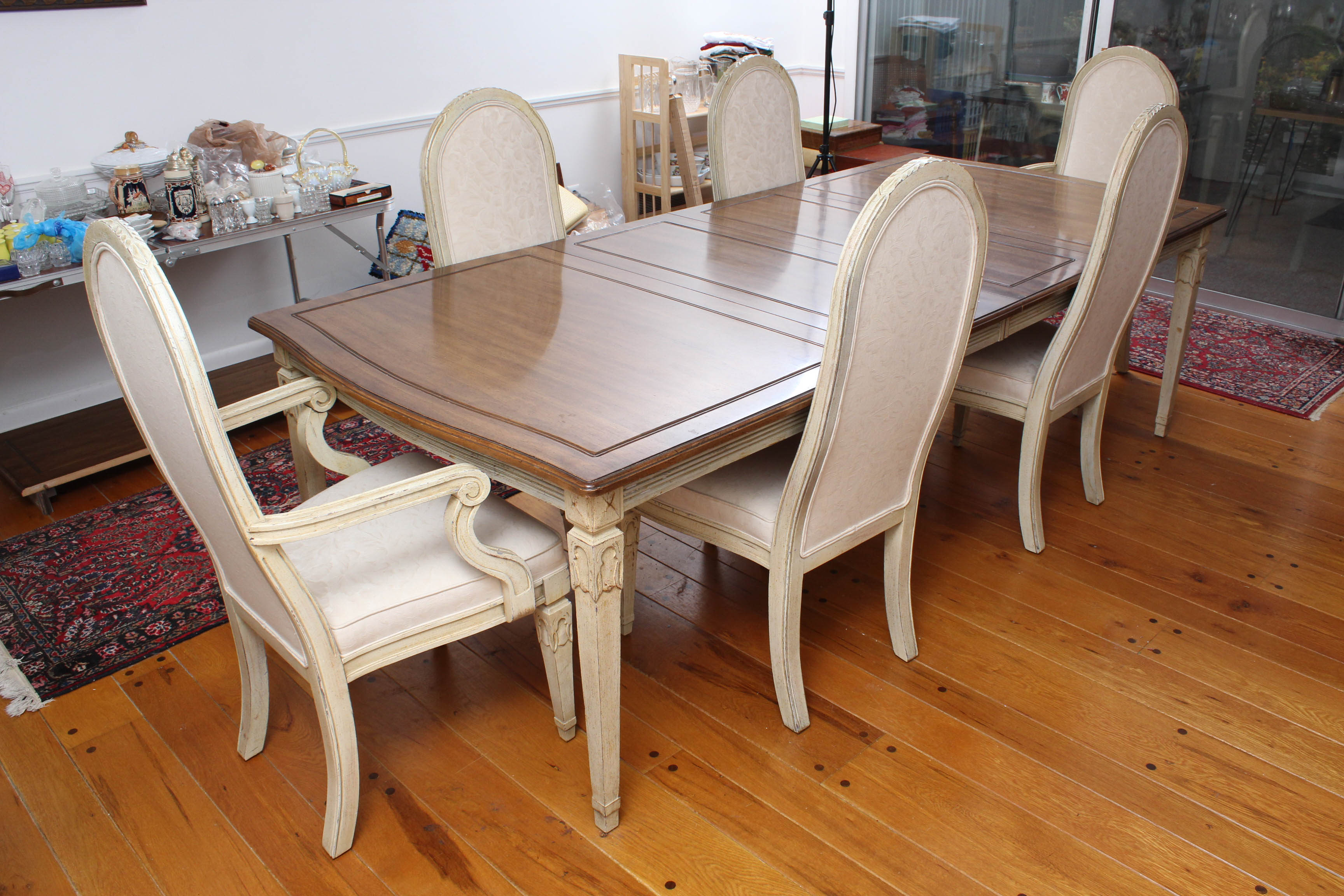 Vintage Davis Cabinet Co. French Provincial Style Dining Set