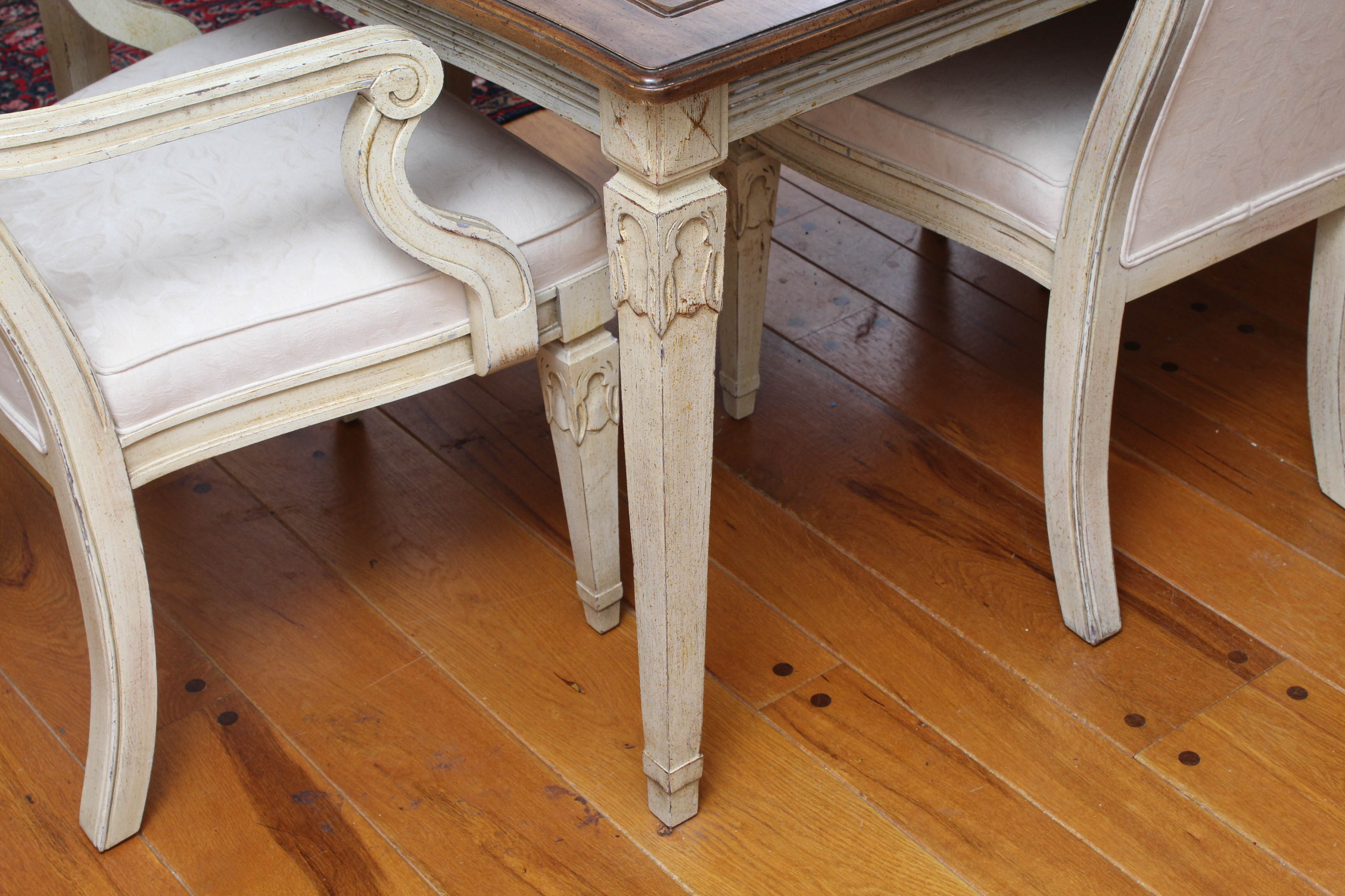 Vintage Davis Cabinet Co. French Provincial Style Dining Set