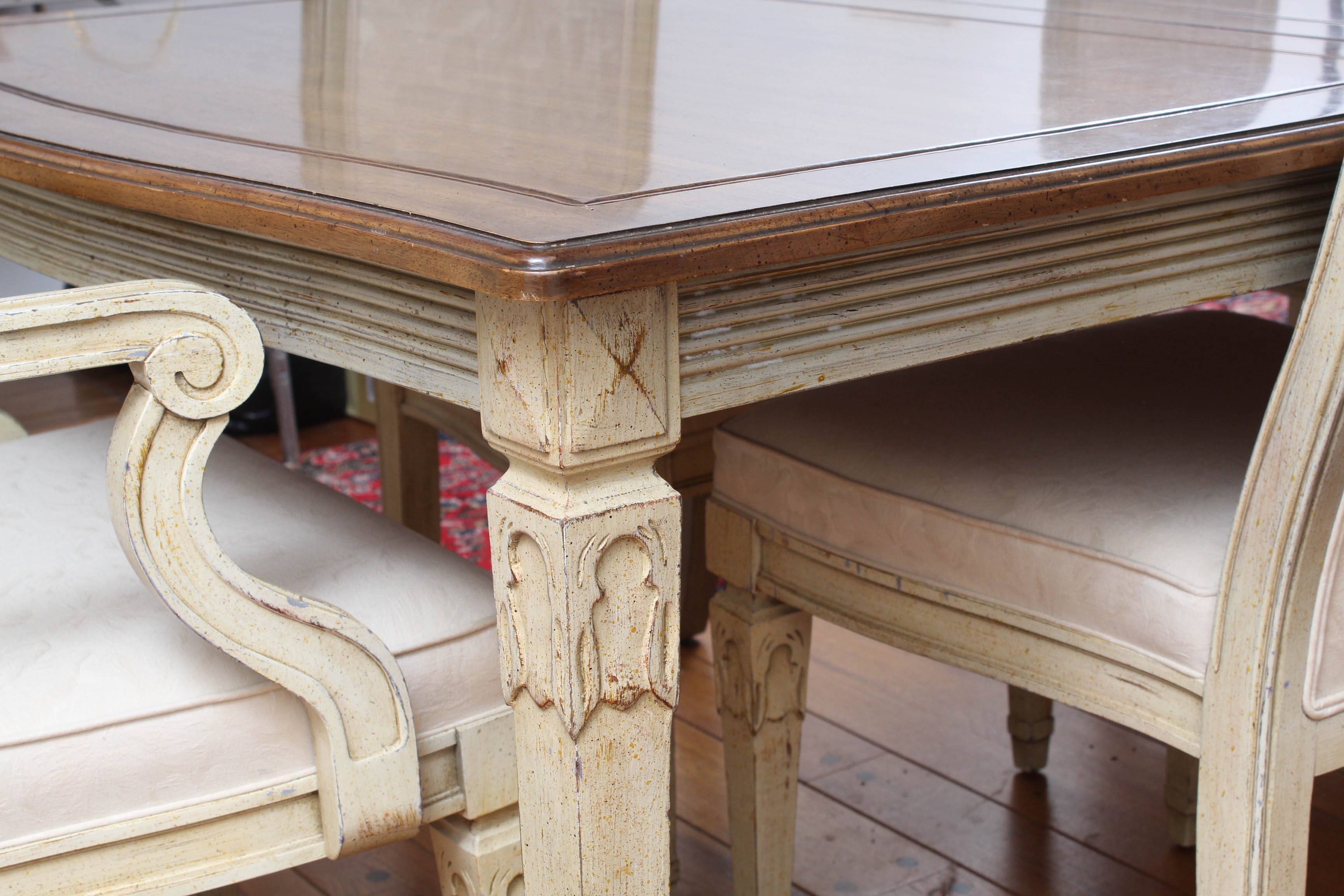 Vintage Davis Cabinet Co. French Provincial Style Dining Set