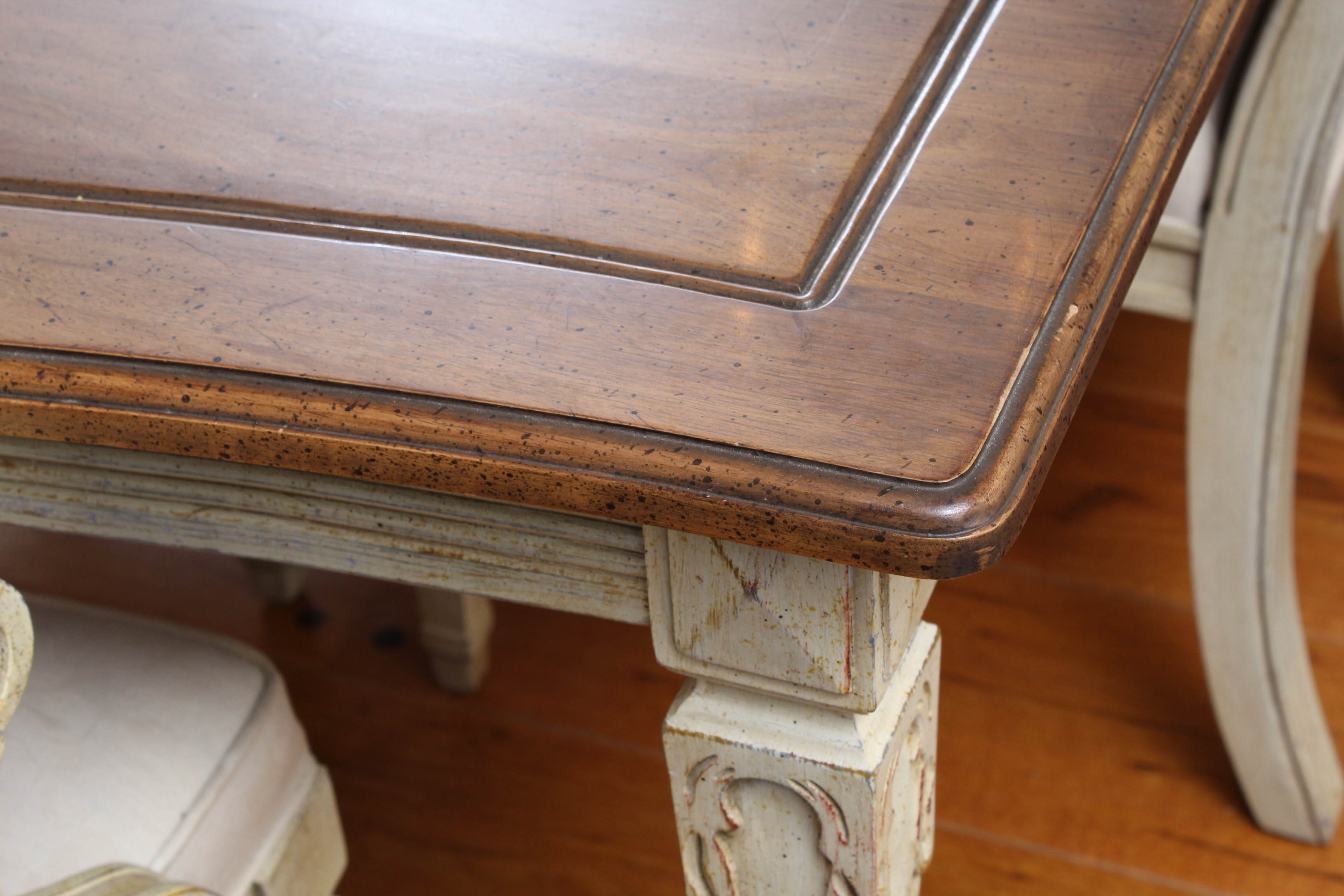 Vintage Davis Cabinet Co. French Provincial Style Dining Set