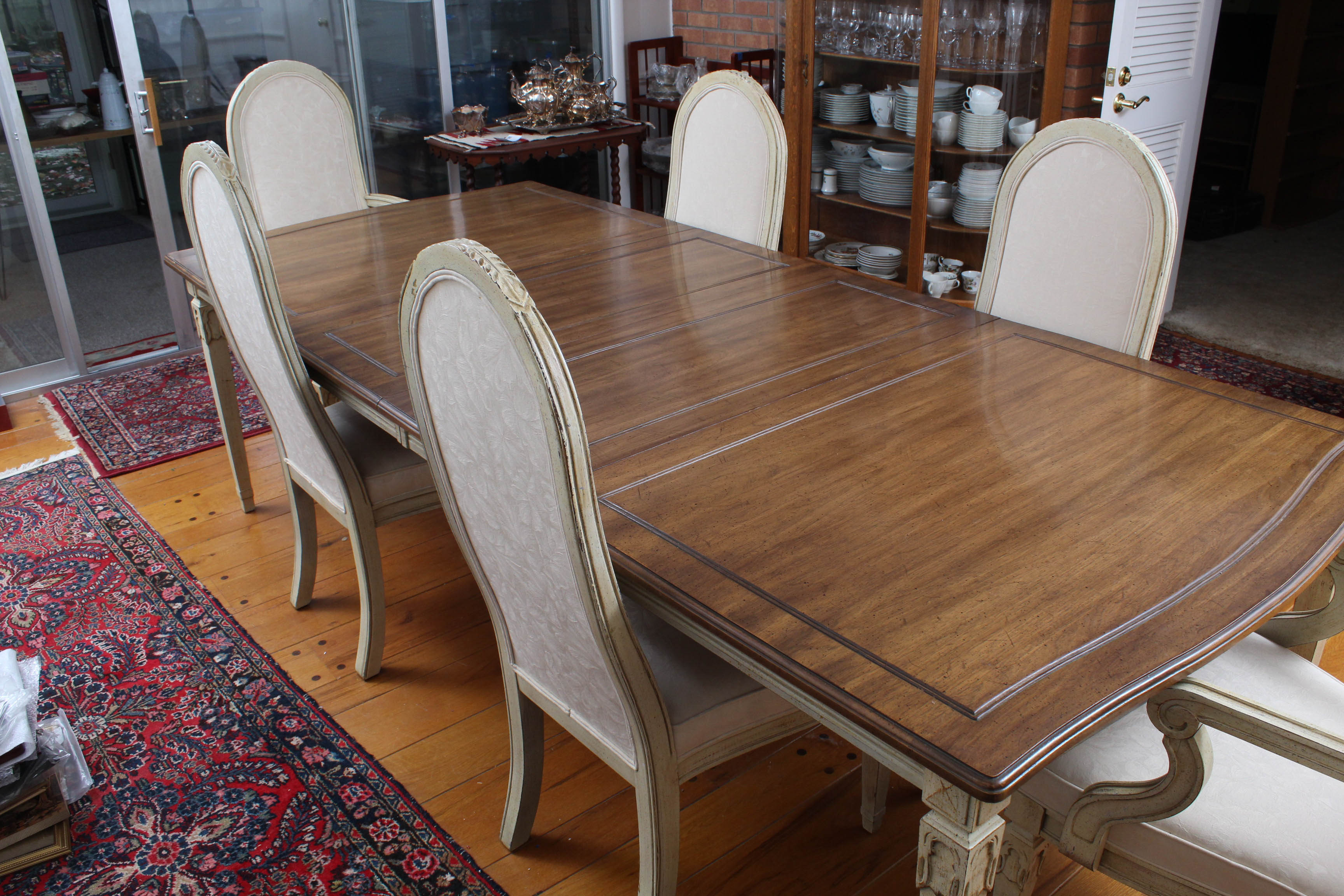 Vintage Davis Cabinet Co. French Provincial Style Dining Set