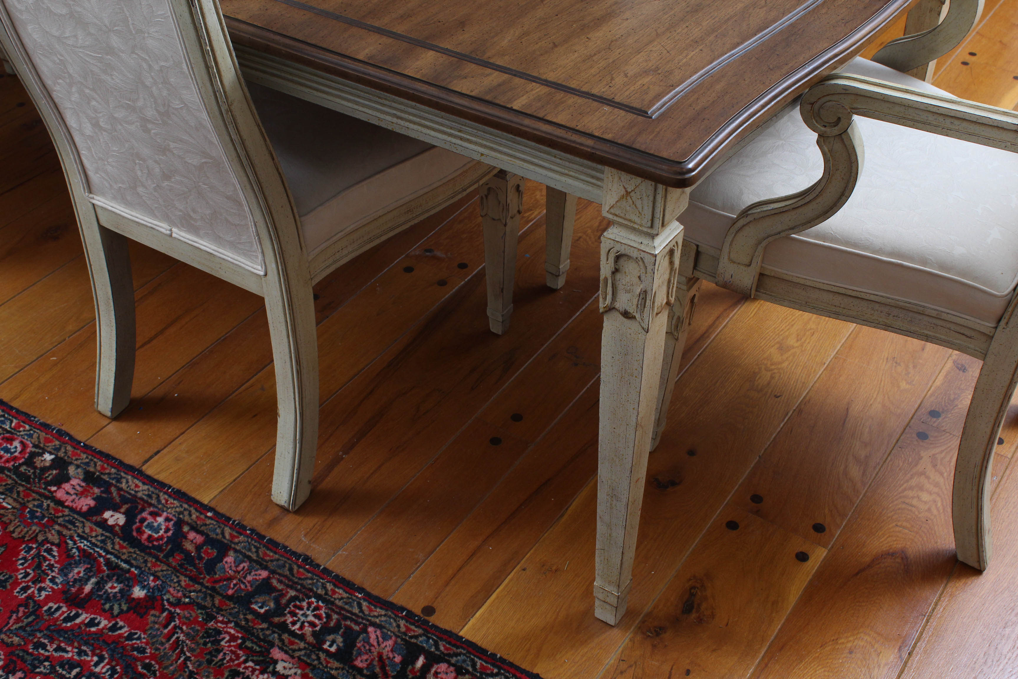 Vintage Davis Cabinet Co. French Provincial Style Dining Set