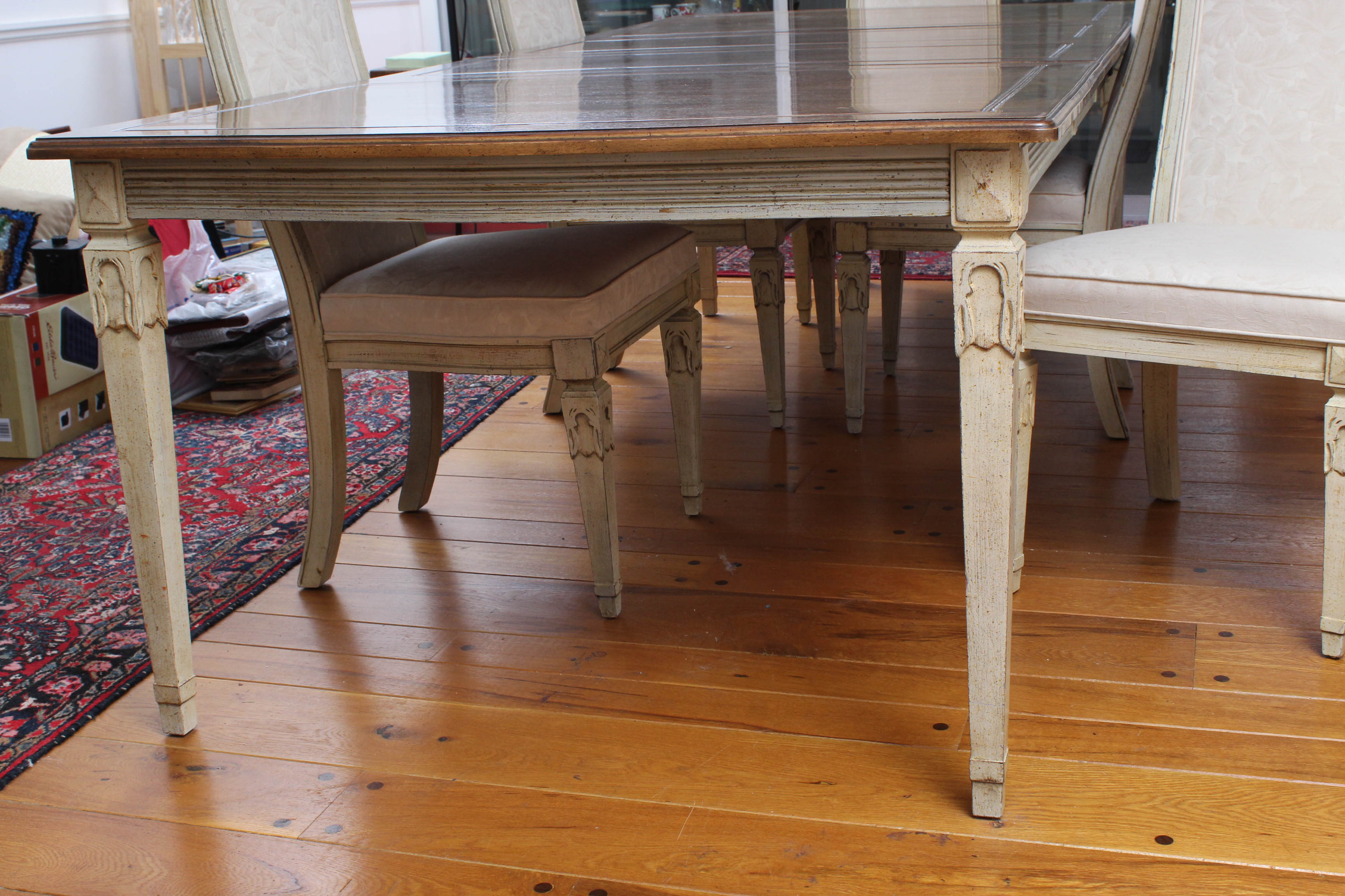 Vintage Davis Cabinet Co. French Provincial Style Dining Set