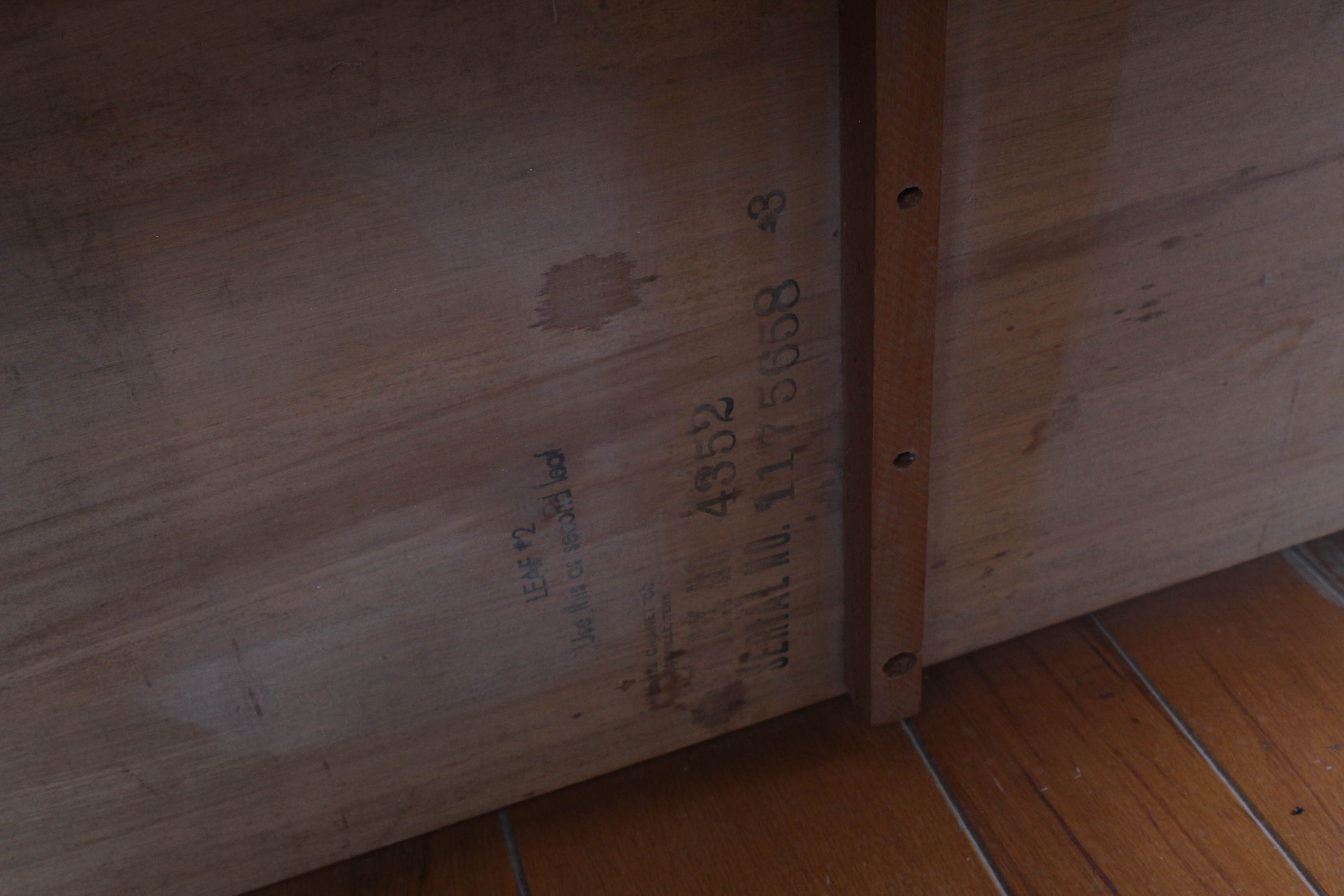 Vintage Davis Cabinet Co. French Provincial Style Dining Set