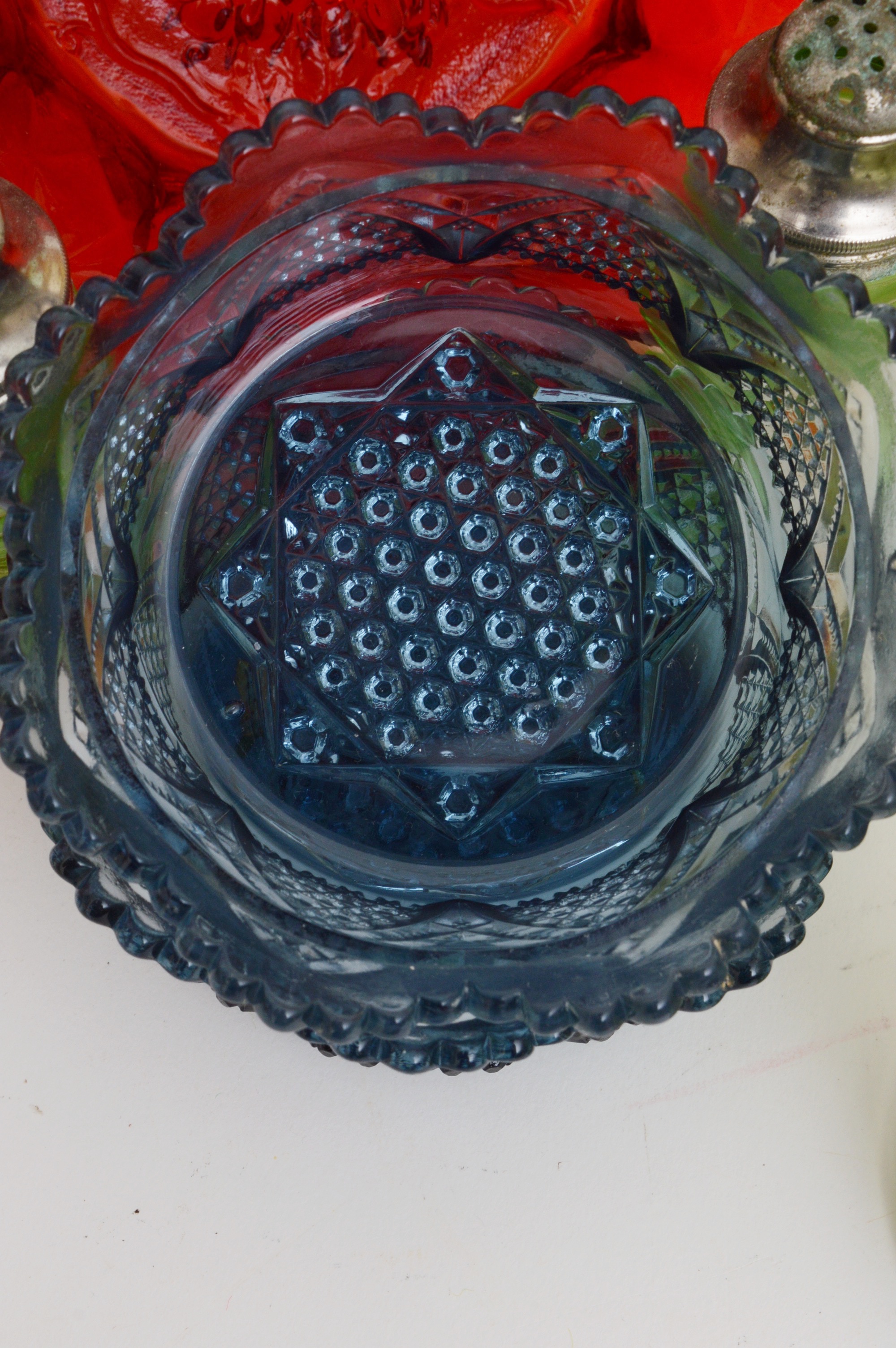 Mixed Vintage Glass Tableware Collection