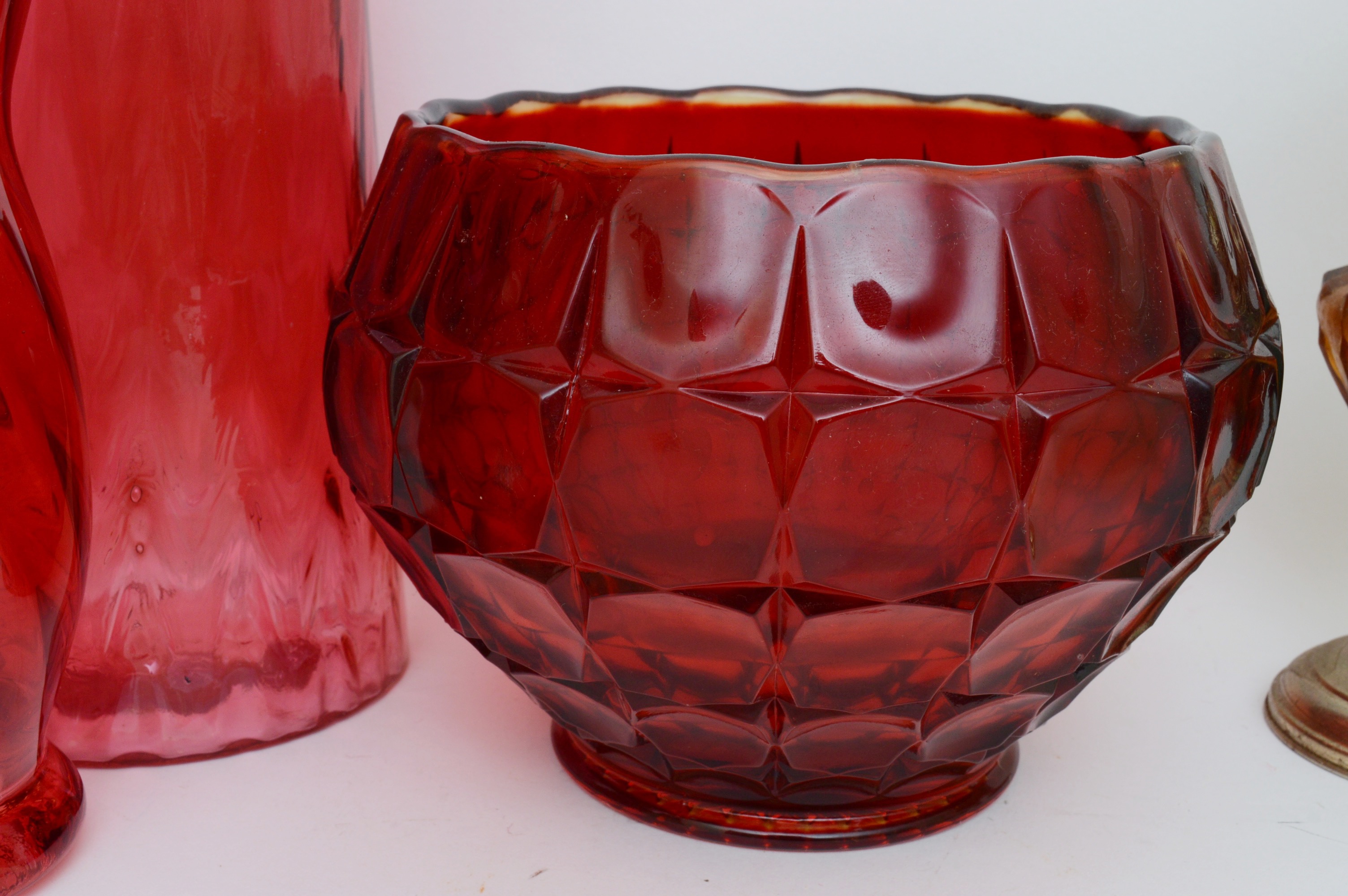 Mixed Vintage Glass Tableware Collection