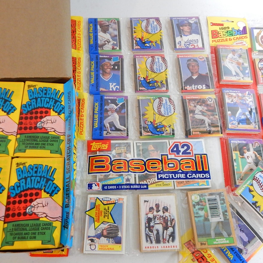 Collection of Unopened Baseball Packs