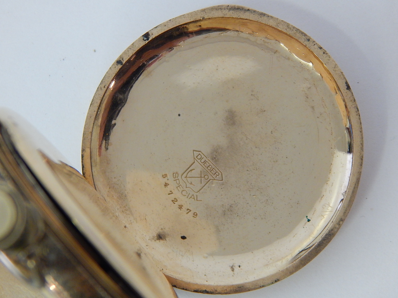 Gold Tone Hampton Watch Co. Pocket Watch