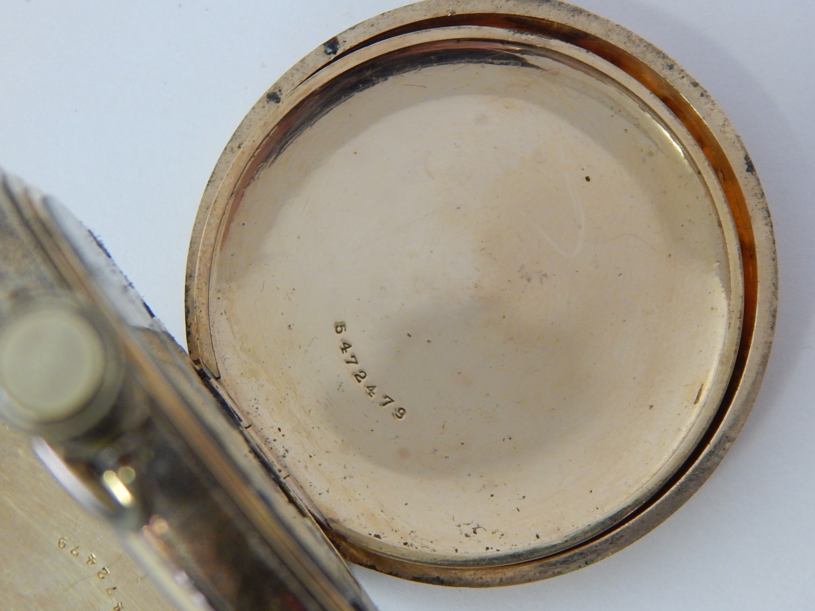 Gold Tone Hampton Watch Co. Pocket Watch