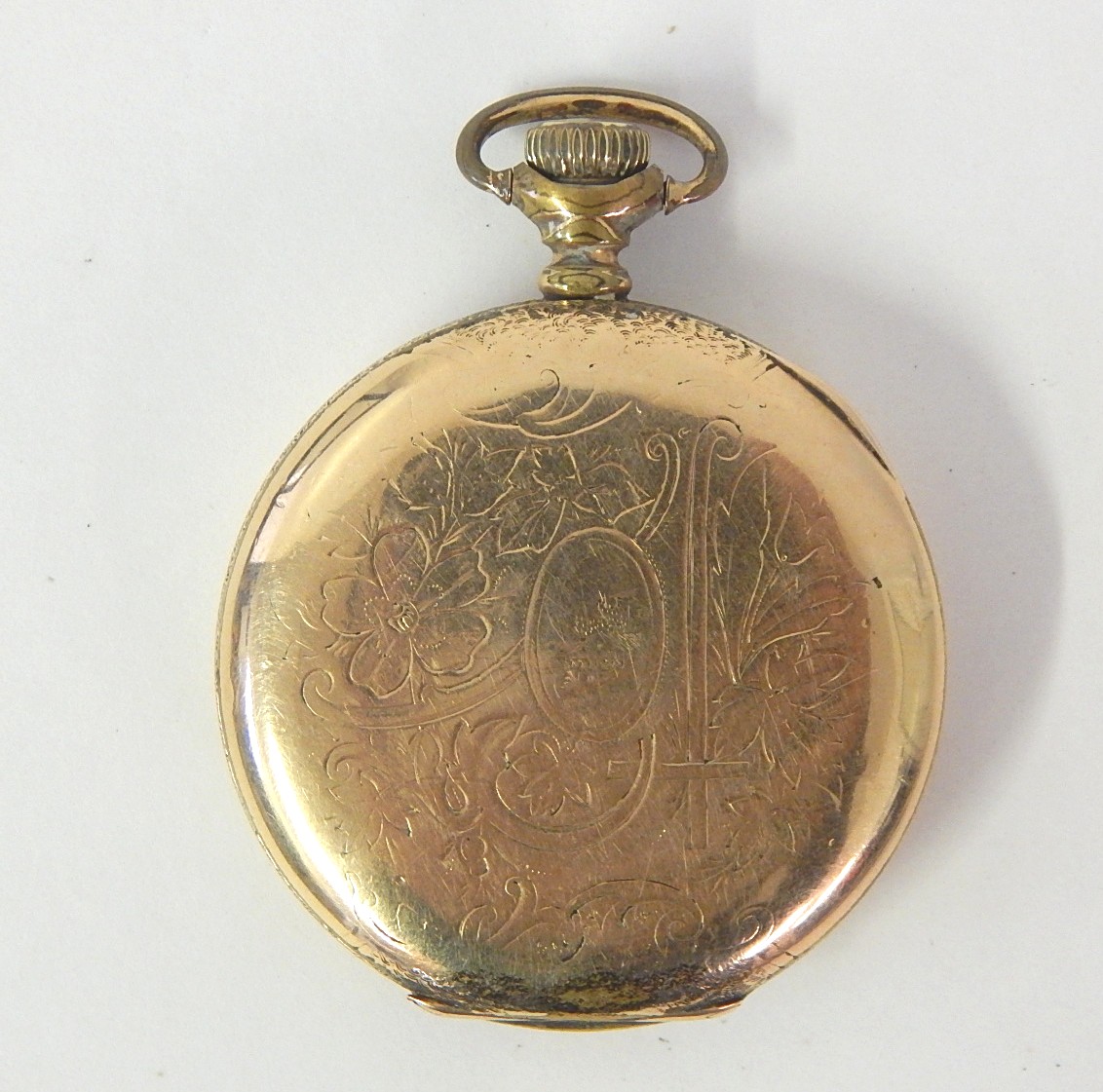 Gold Tone Hampton Watch Co. Pocket Watch