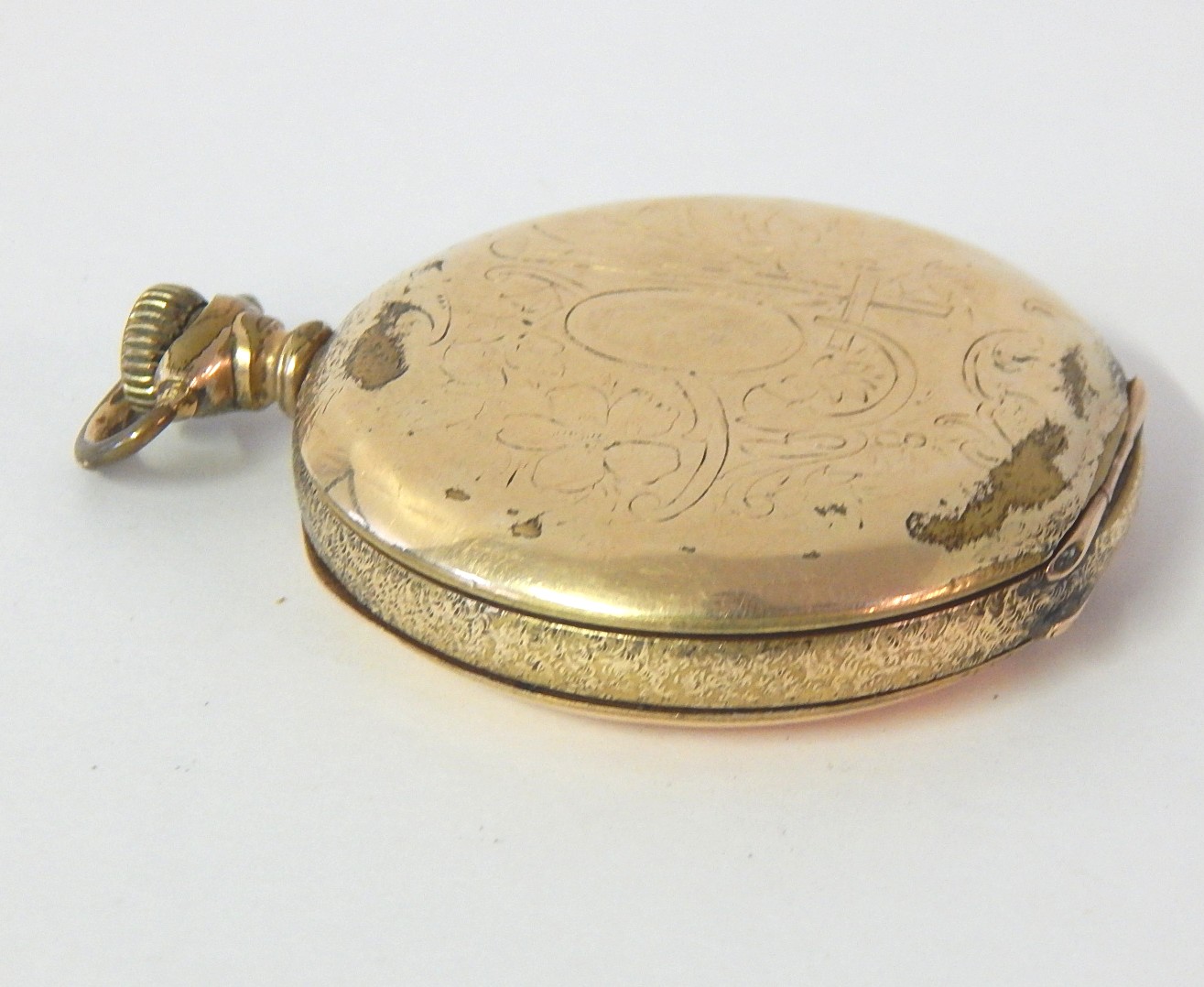 Gold Tone Hampton Watch Co. Pocket Watch