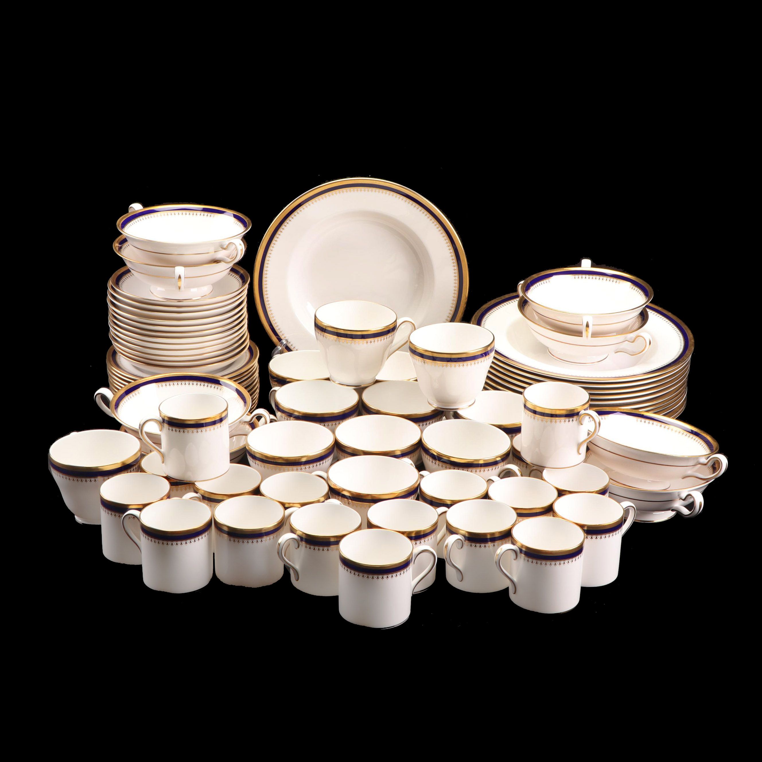 Spode "Knightsbridge Cobalt Blue" Bone China Dinnerware