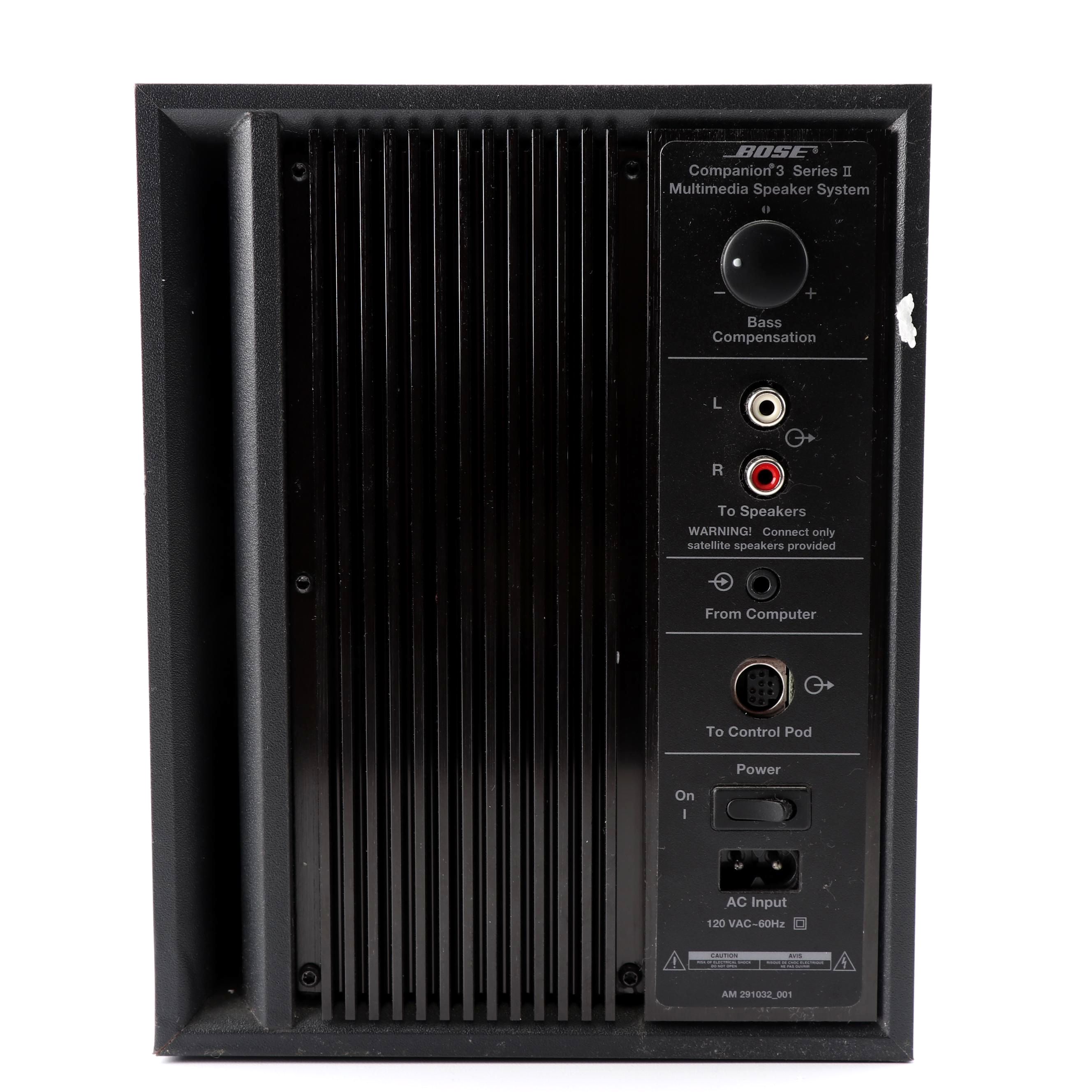 Bose Companion 3 Series II Multimedia Speaker System