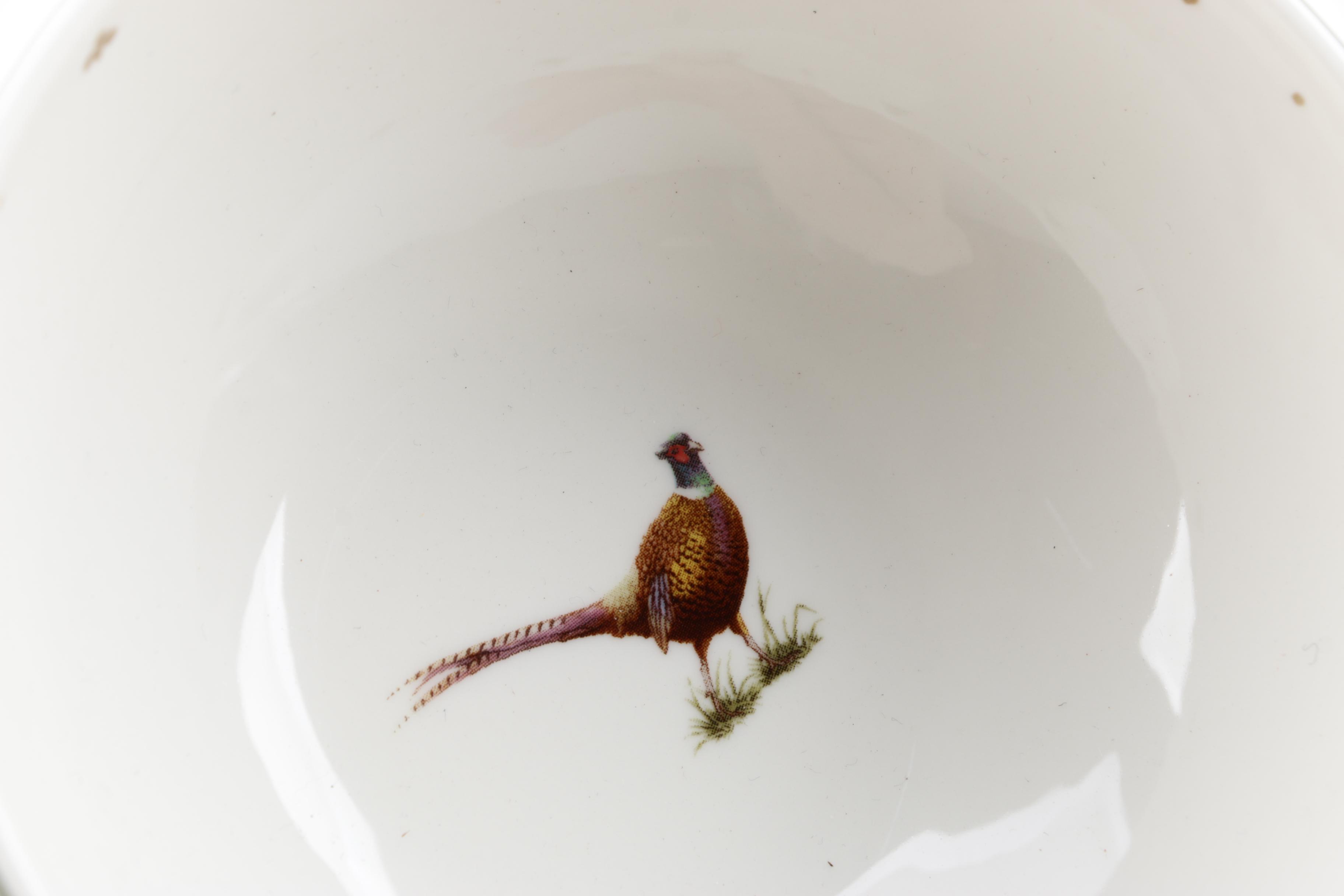 Spode "Glen Lodge Pheasant" Bowls and "Glen Lodge Stag" Bread and Butter Plates