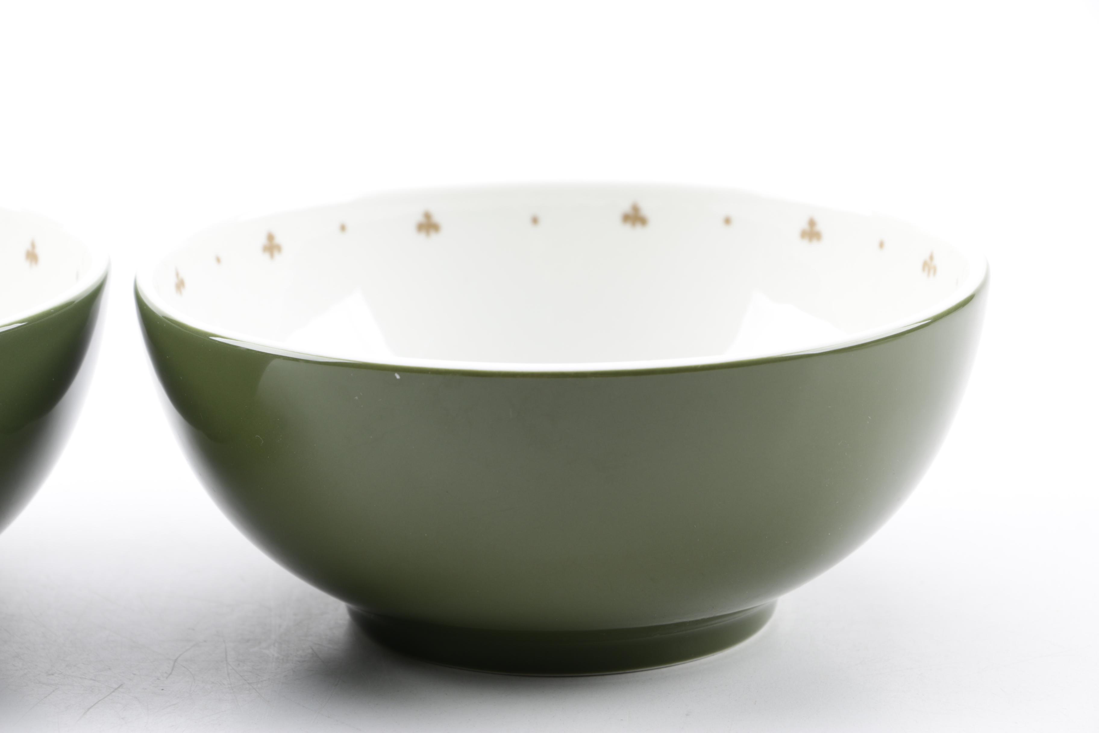 Spode "Glen Lodge Pheasant" Bowls and "Glen Lodge Stag" Bread and Butter Plates