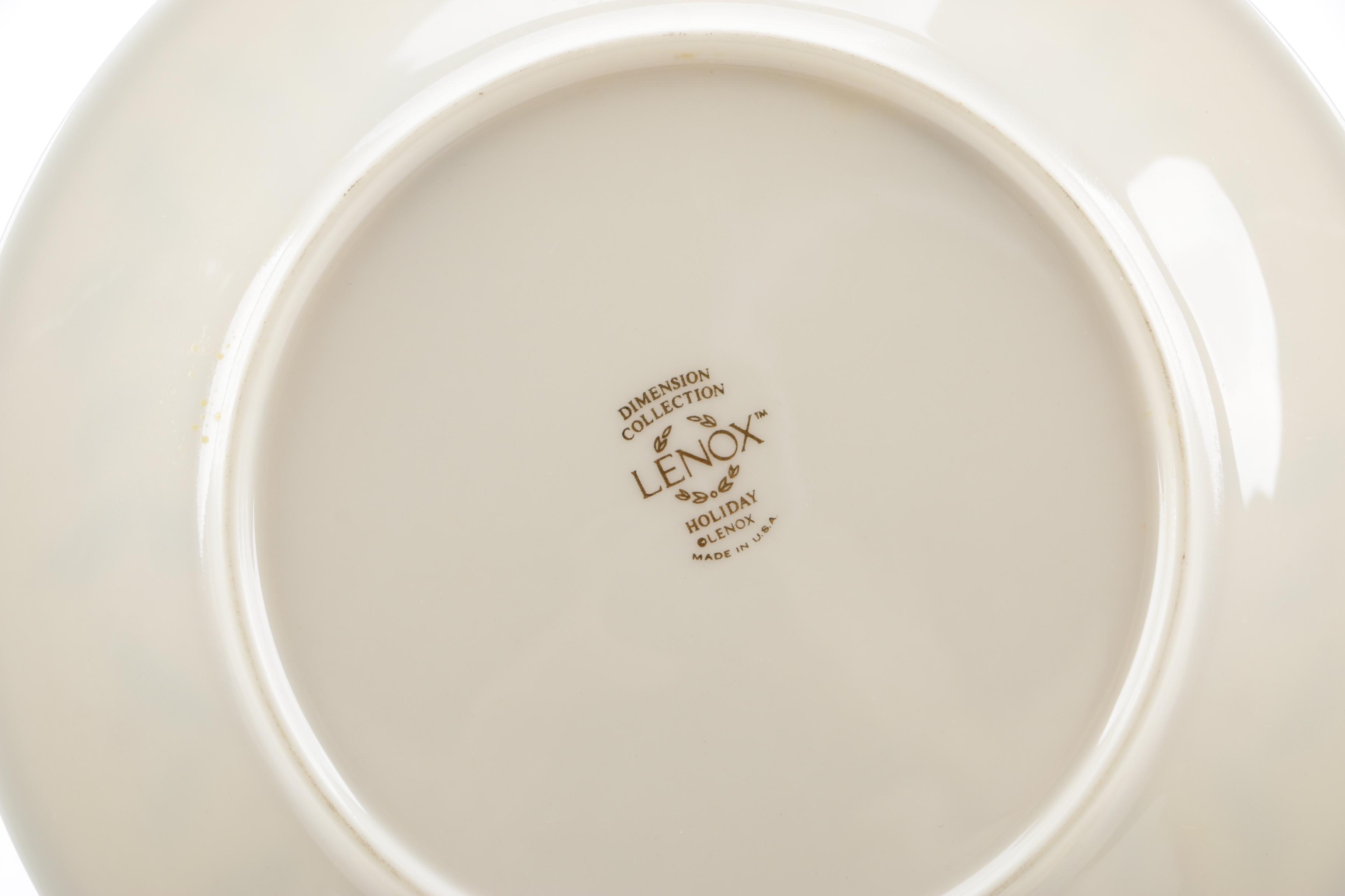 Lenox "Holiday" Bone China Dinnerware
