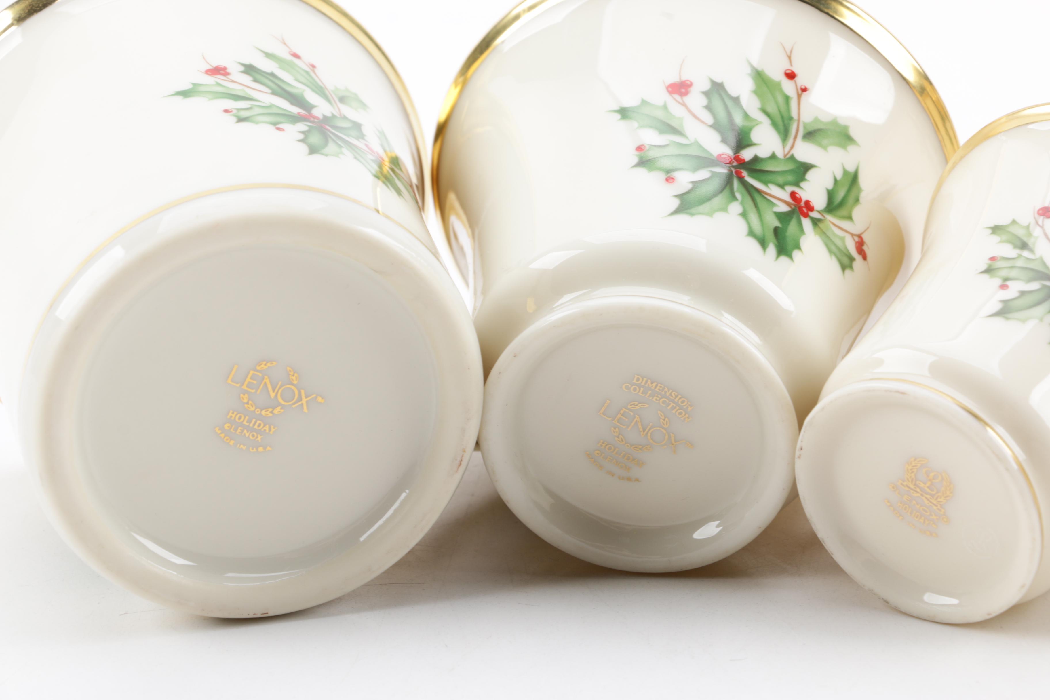 Lenox "Holiday" Bone China Dinnerware