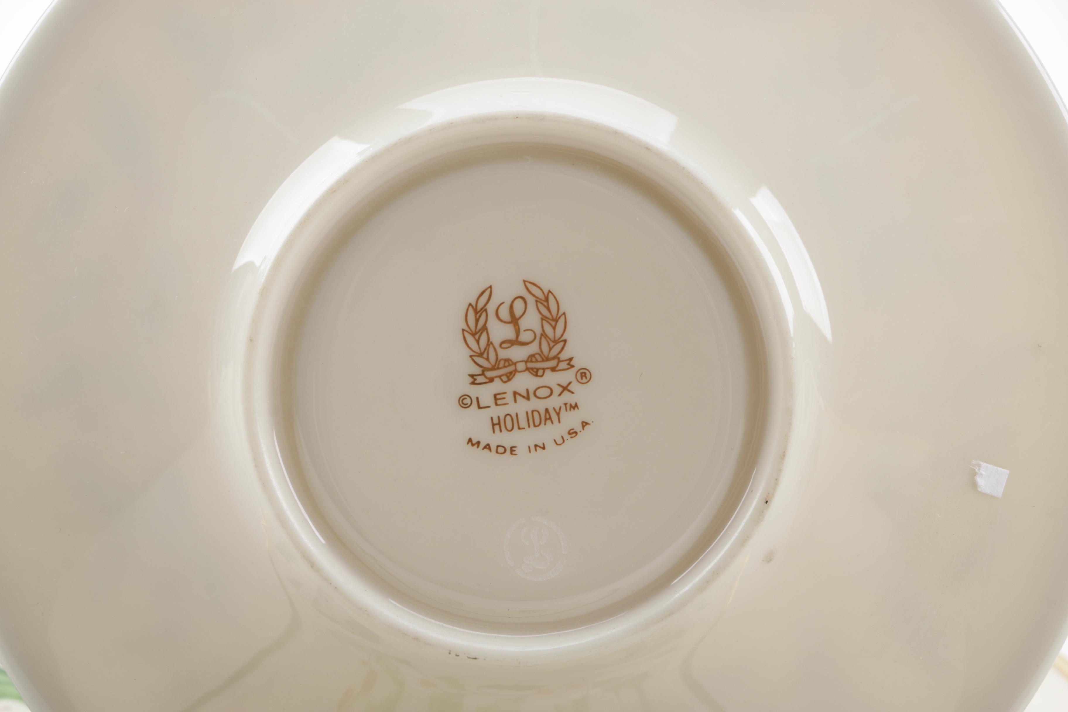 Lenox "Holiday" Bone China Dinnerware