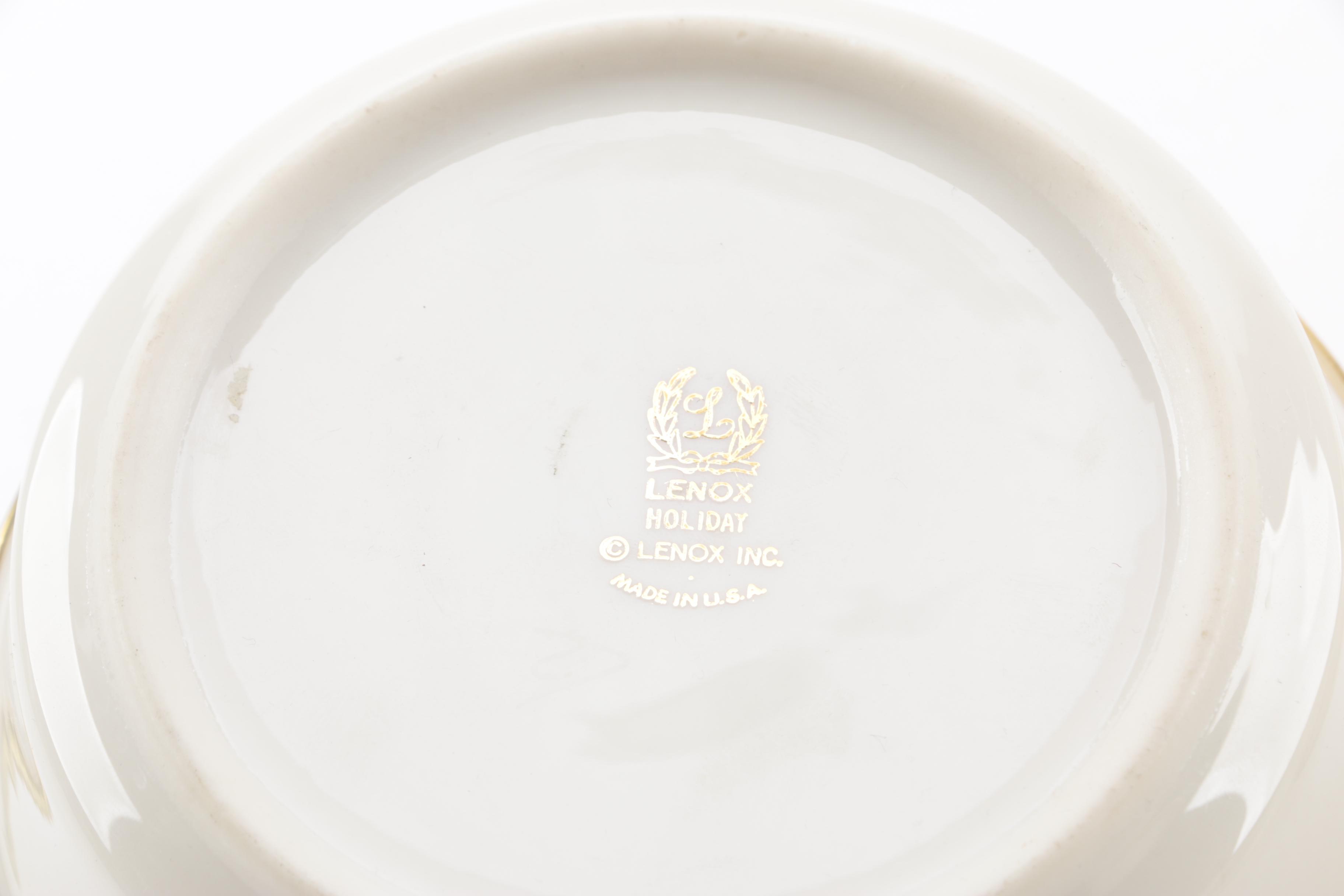 Lenox "Holiday" Bone China Dinnerware