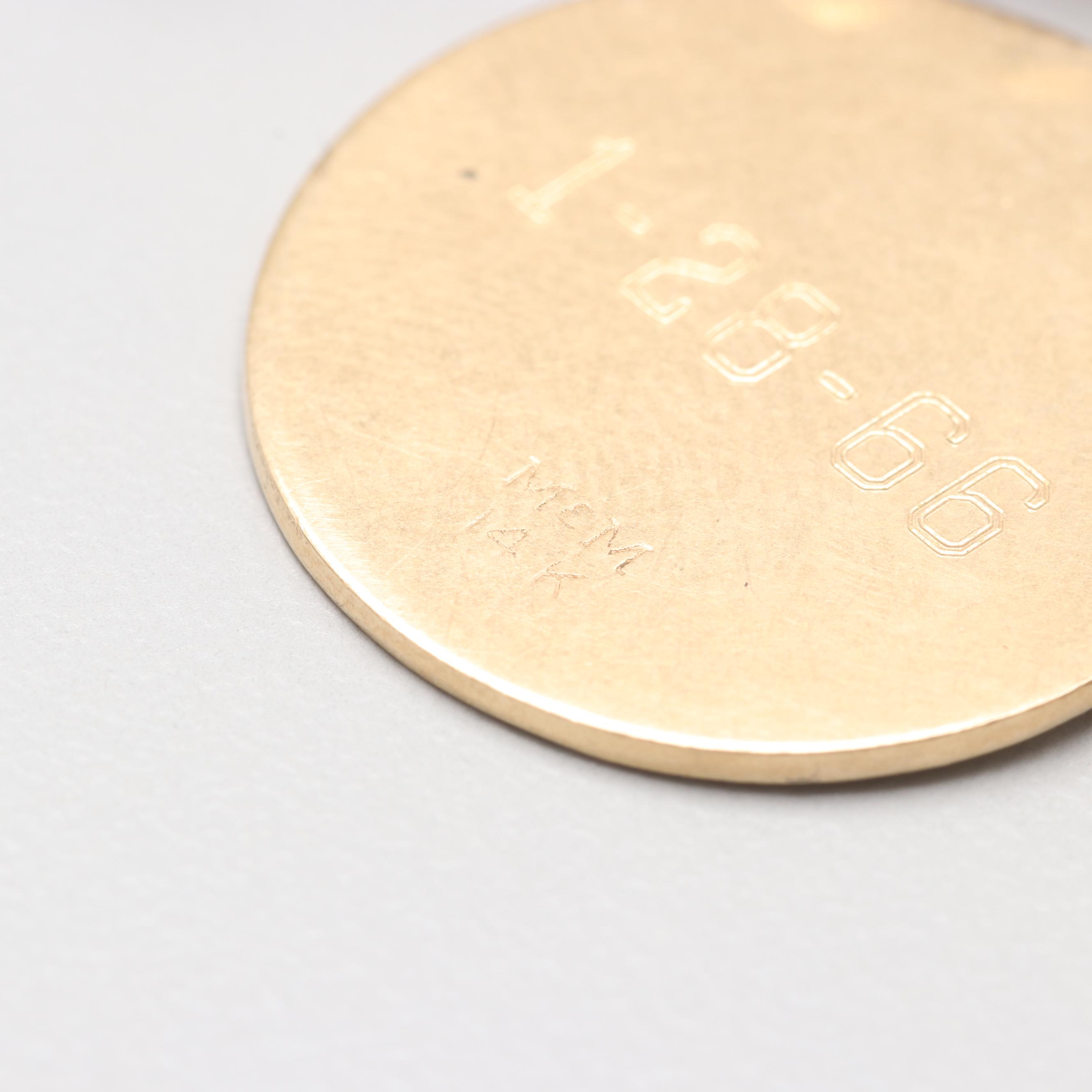 14K Yellow Gold Charm Bracelet with 14K, 10K Yellow Gold and Gold Tone Charms