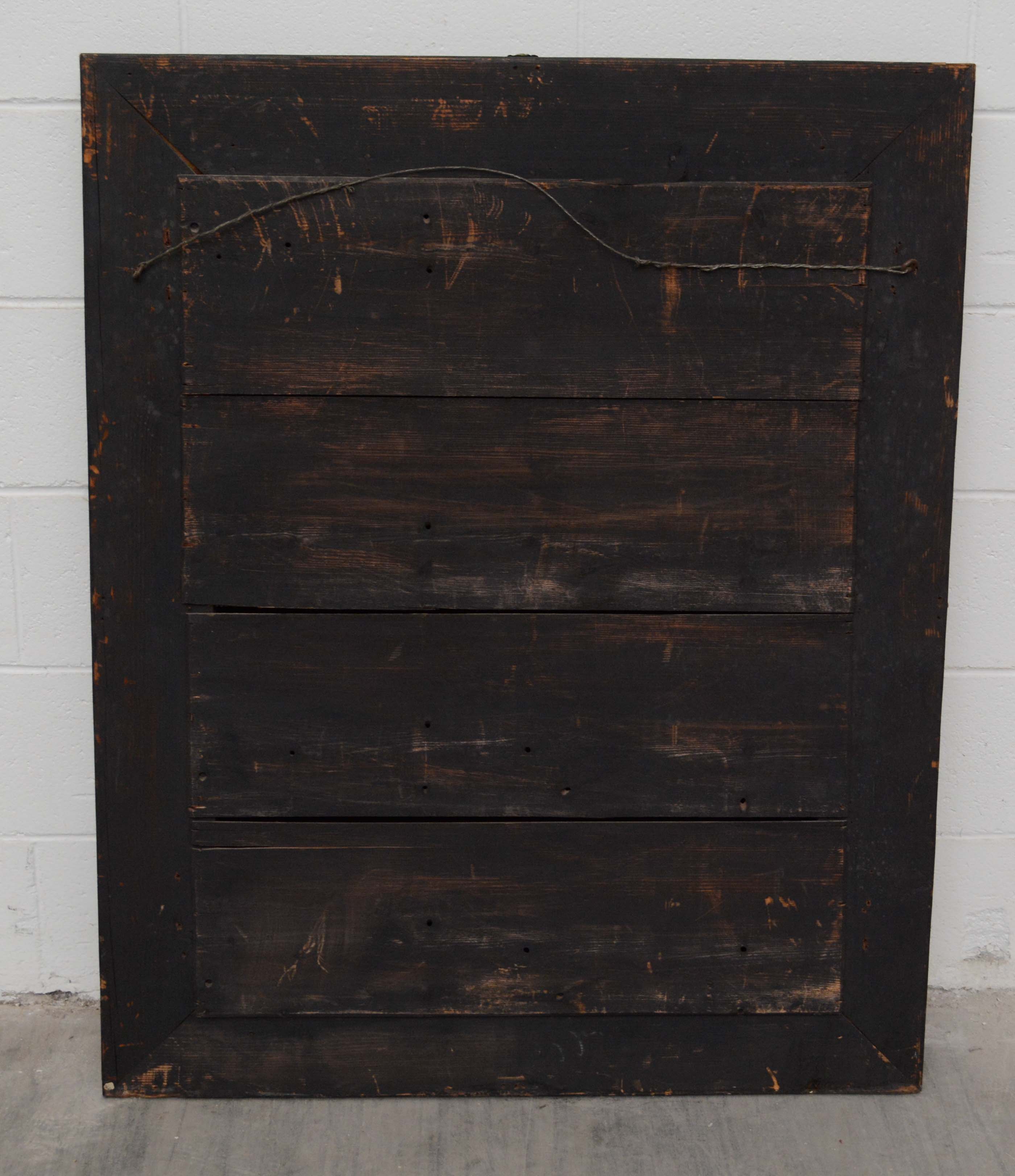 Dutch Baroque Brass Repoussé Wall Mirror