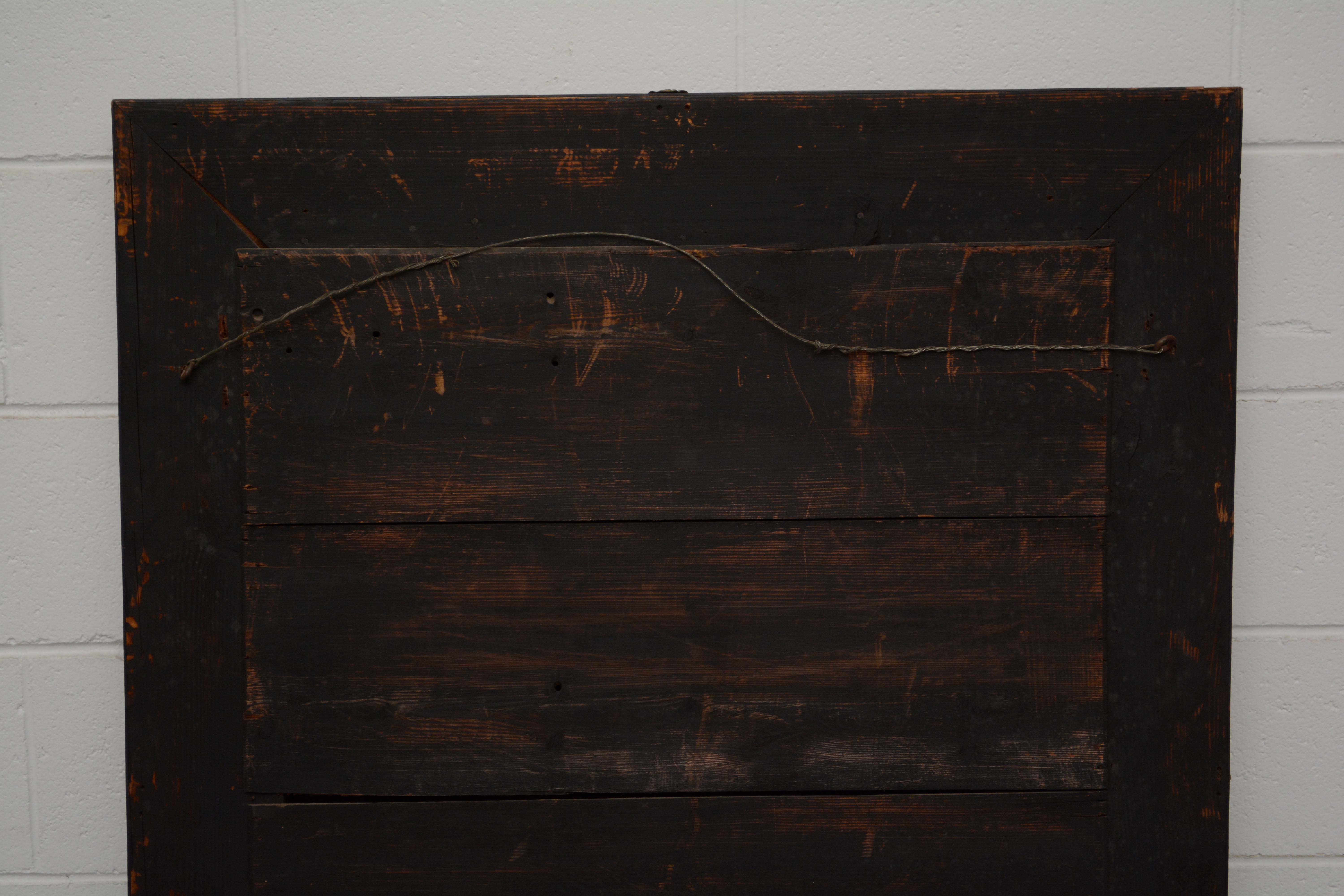 Dutch Baroque Brass Repoussé Wall Mirror