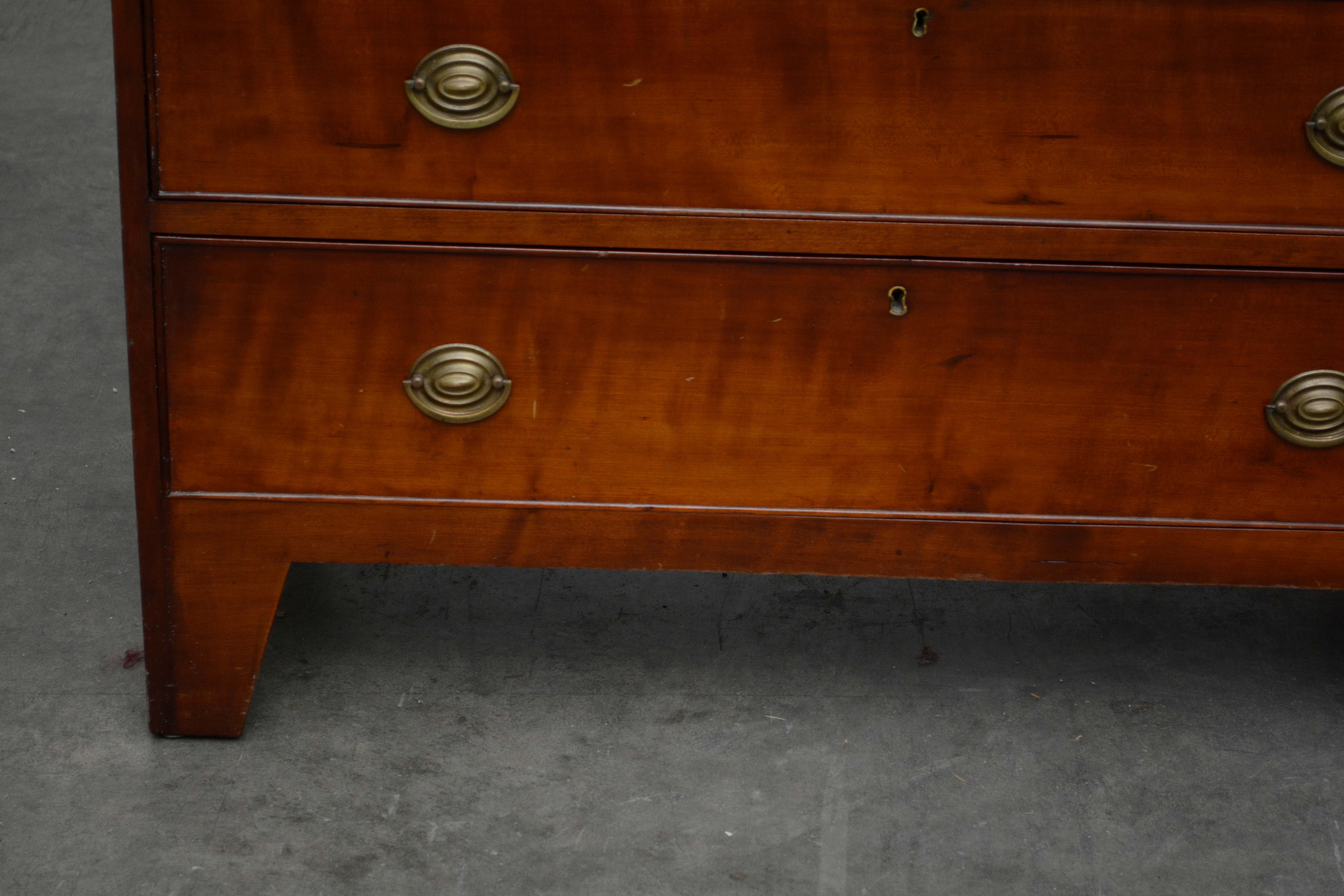 Late Federal Cherrywood Chest of Drawers, Second Quarter 19th Century