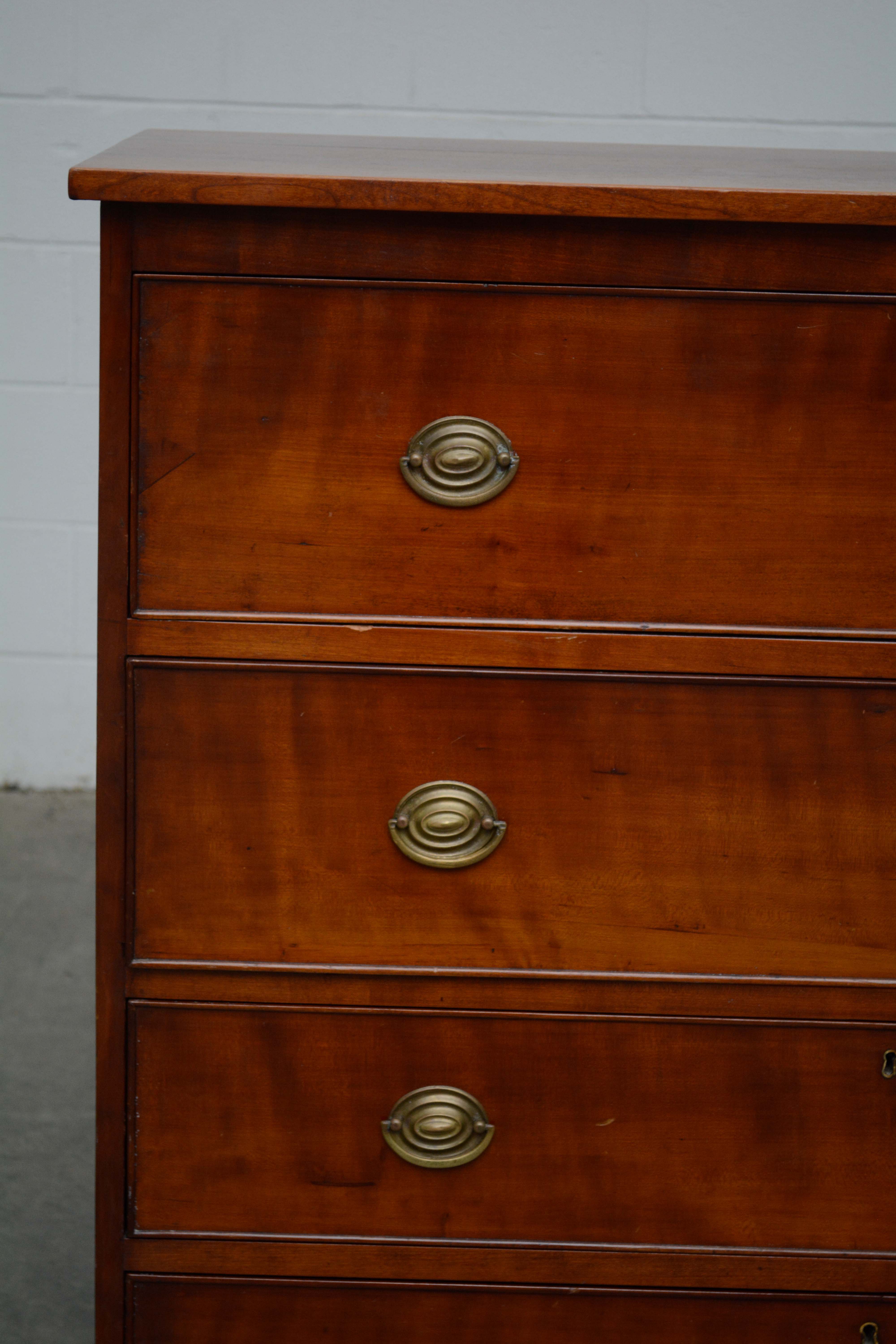 Late Federal Cherrywood Chest of Drawers, Second Quarter 19th Century