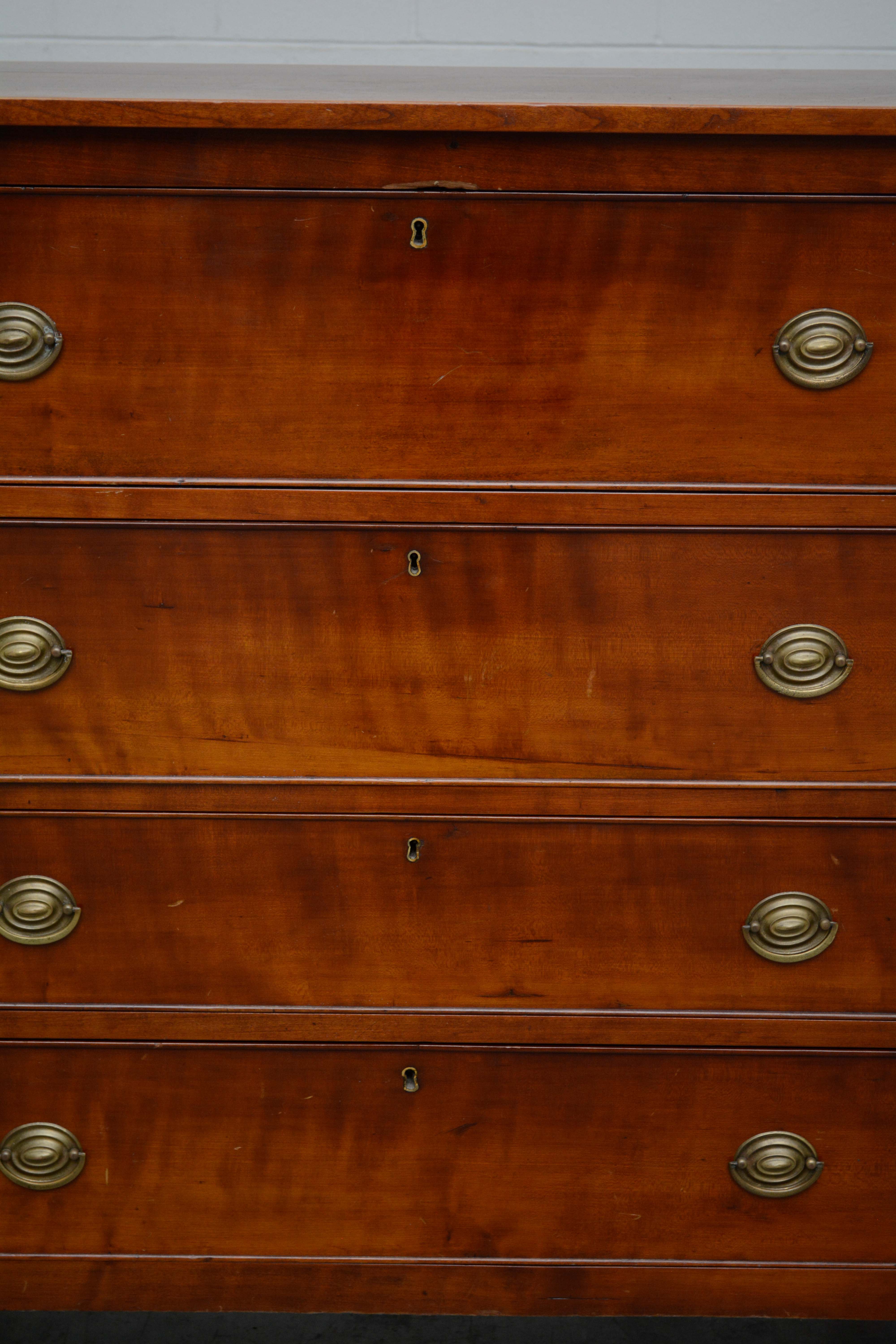 Late Federal Cherrywood Chest of Drawers, Second Quarter 19th Century