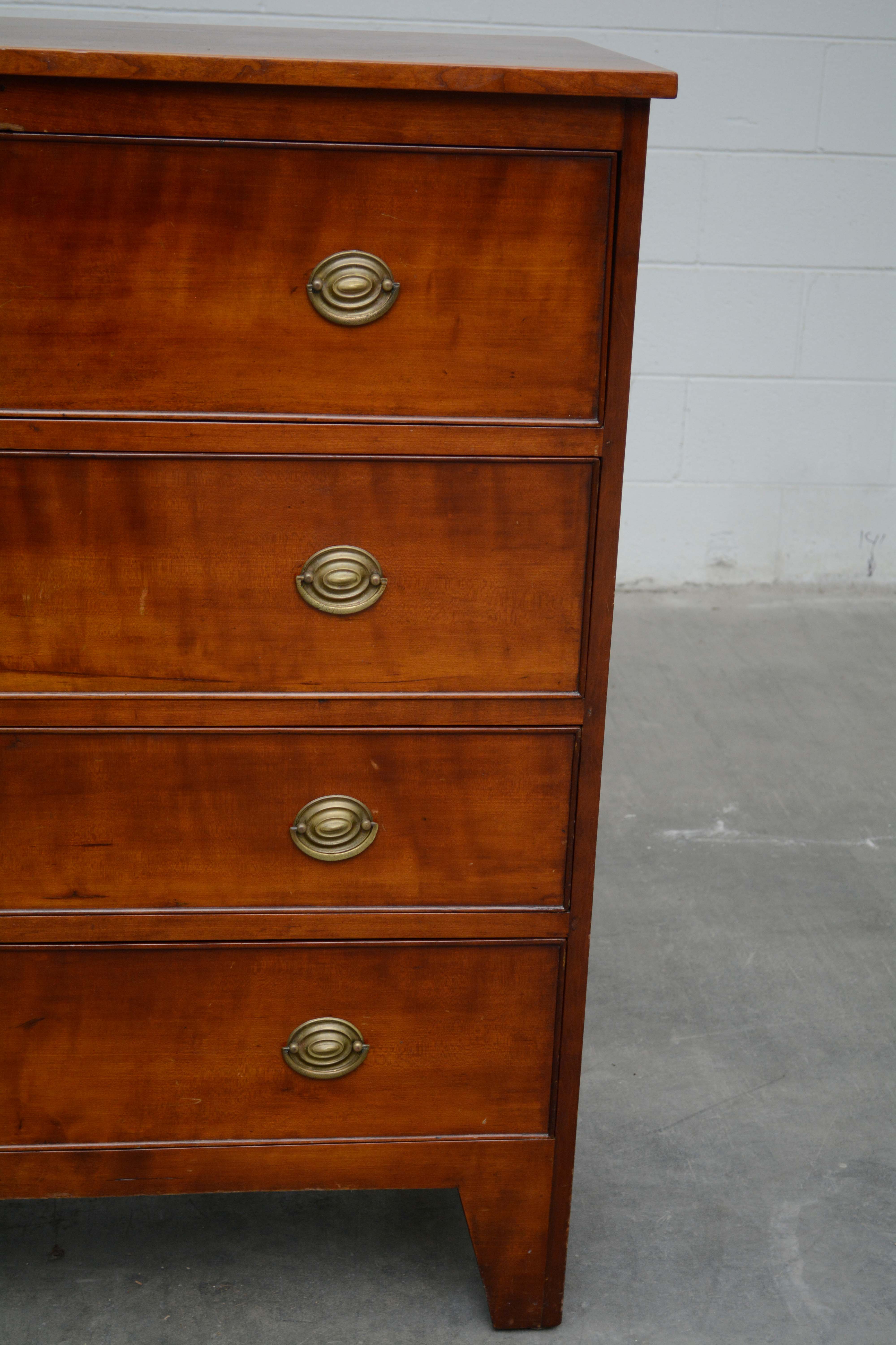 Late Federal Cherrywood Chest of Drawers, Second Quarter 19th Century