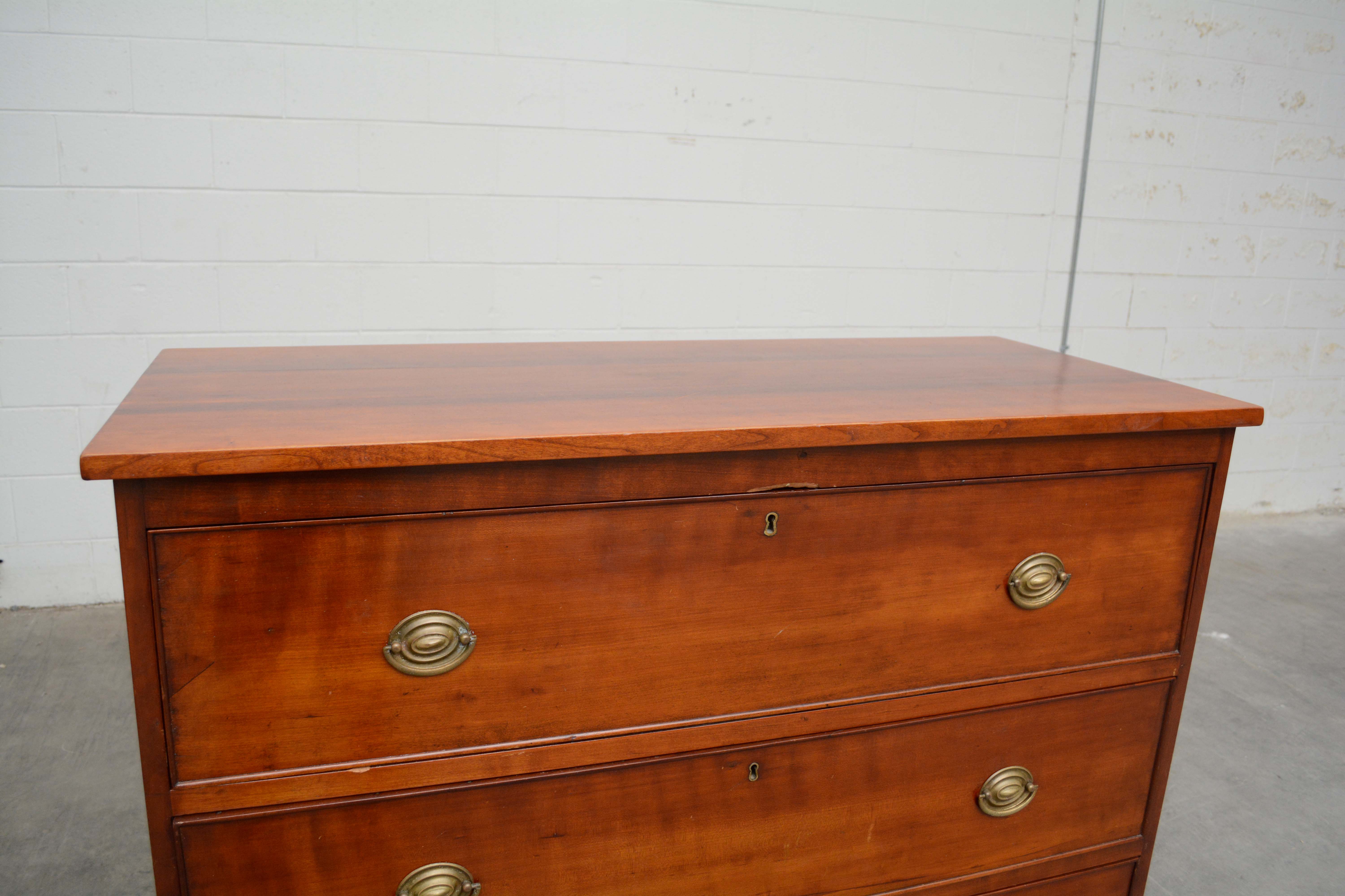 Late Federal Cherrywood Chest of Drawers, Second Quarter 19th Century