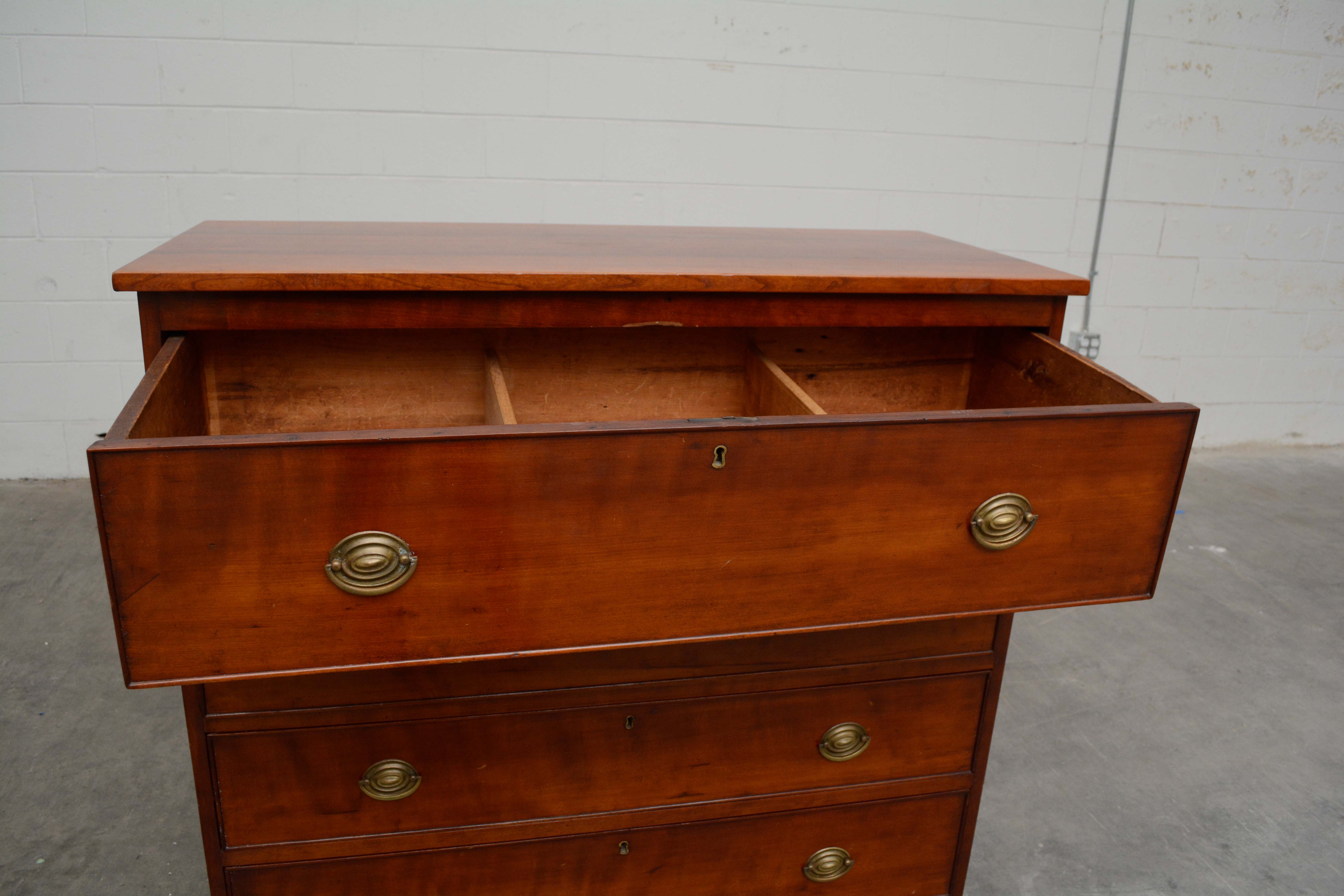 Late Federal Cherrywood Chest of Drawers, Second Quarter 19th Century